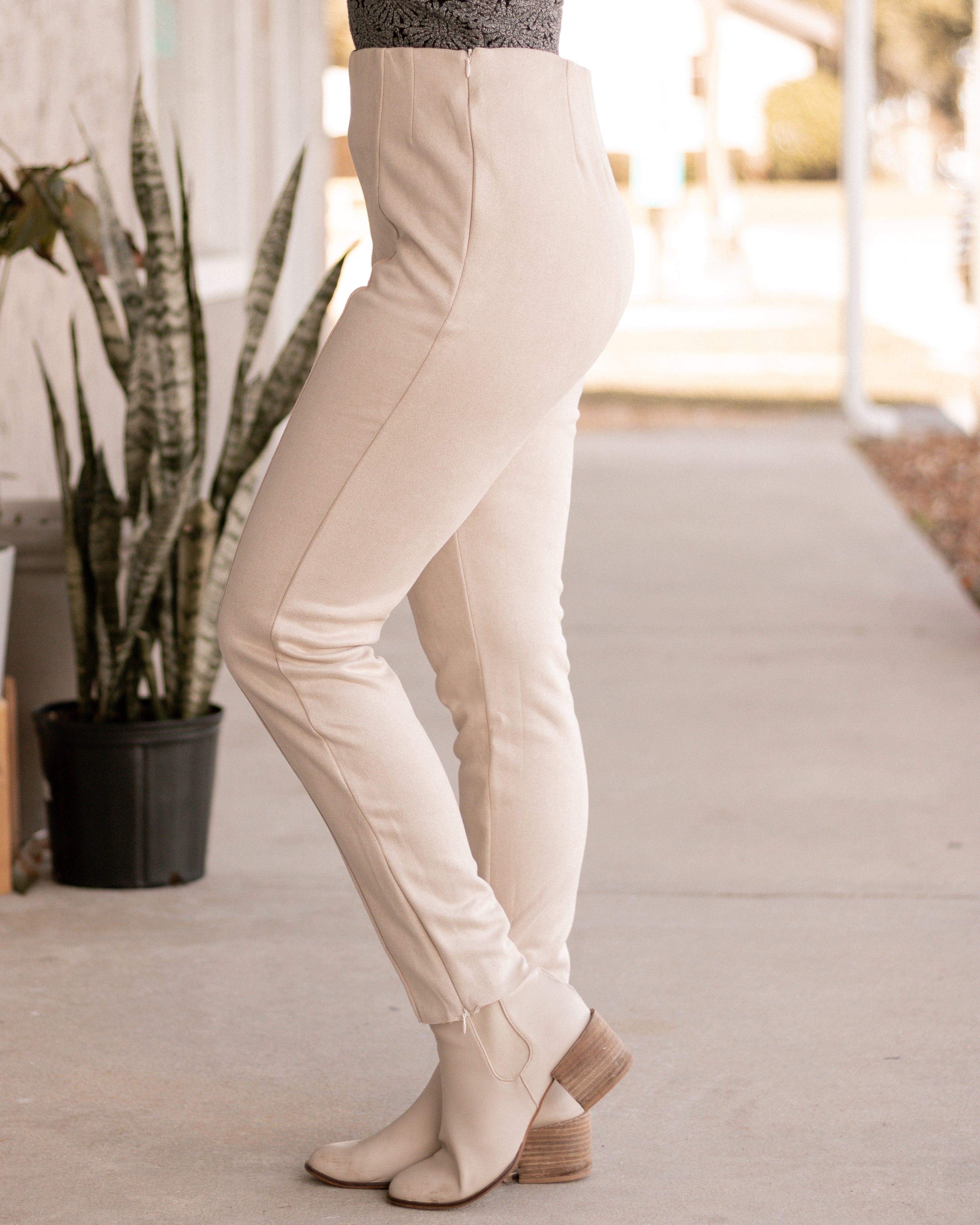 Sugar Cookie Dream Suede Pants