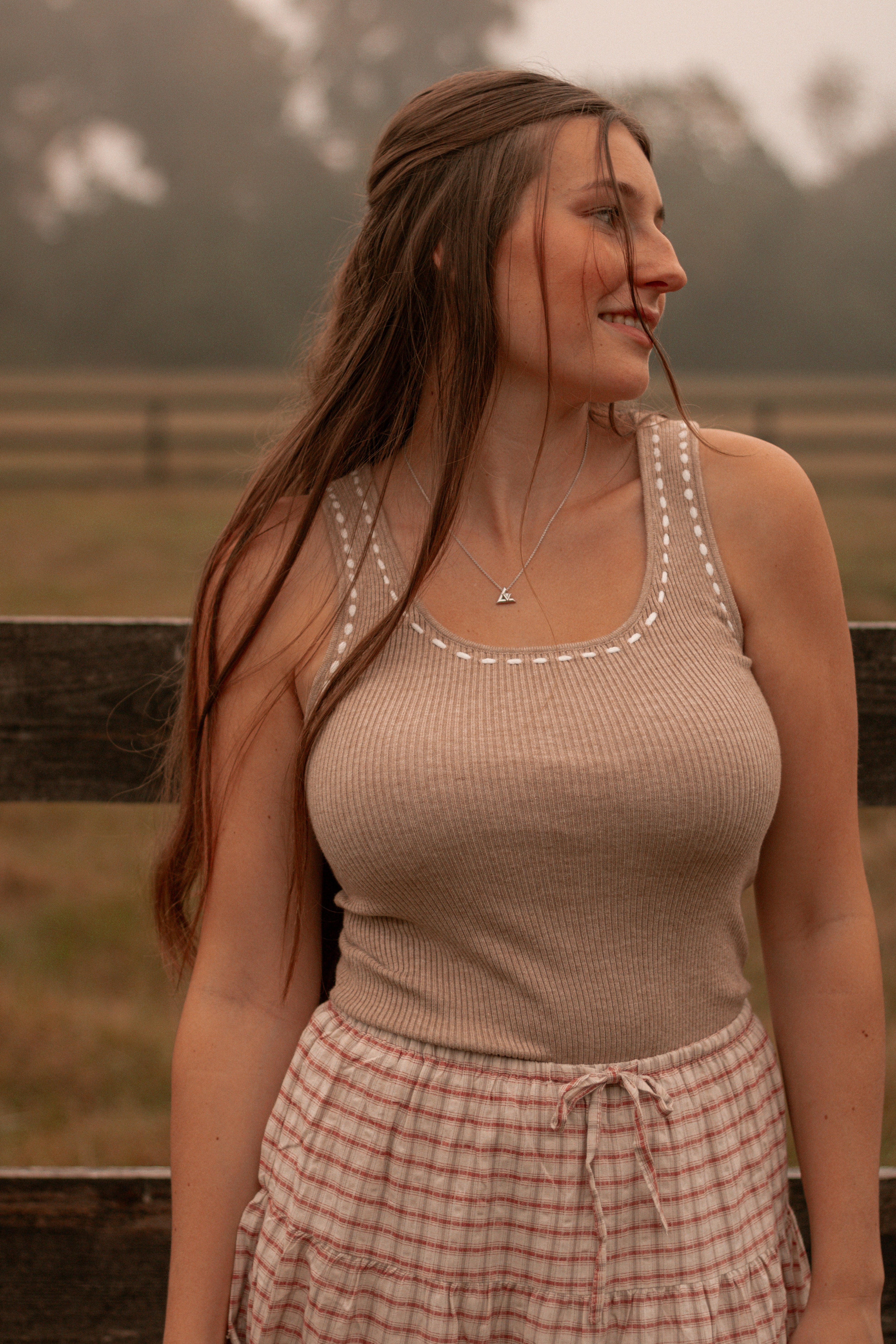 Stitched in Sand Tank Top