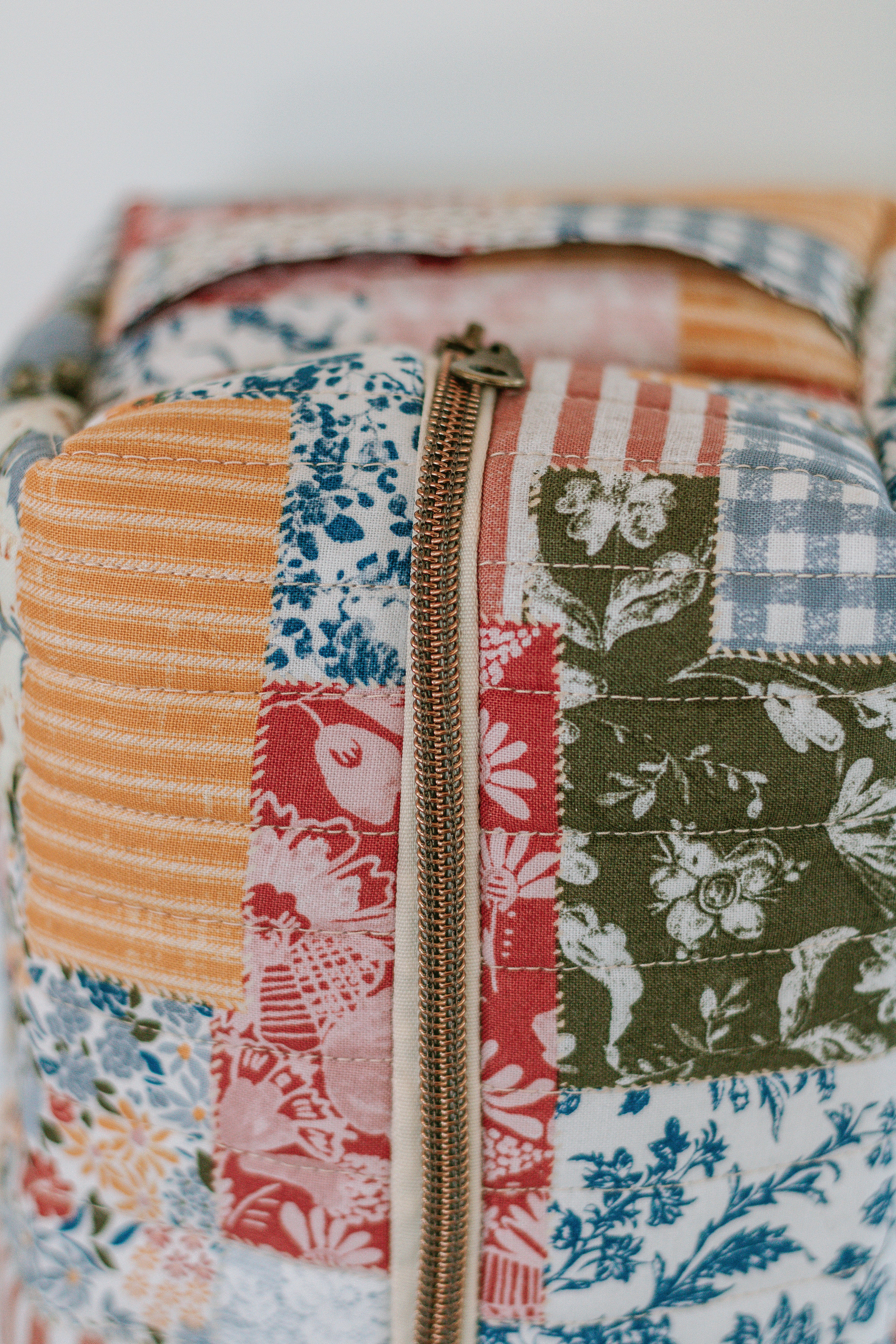 Countryside Florals | Jumbo Quilted Makeup Bag