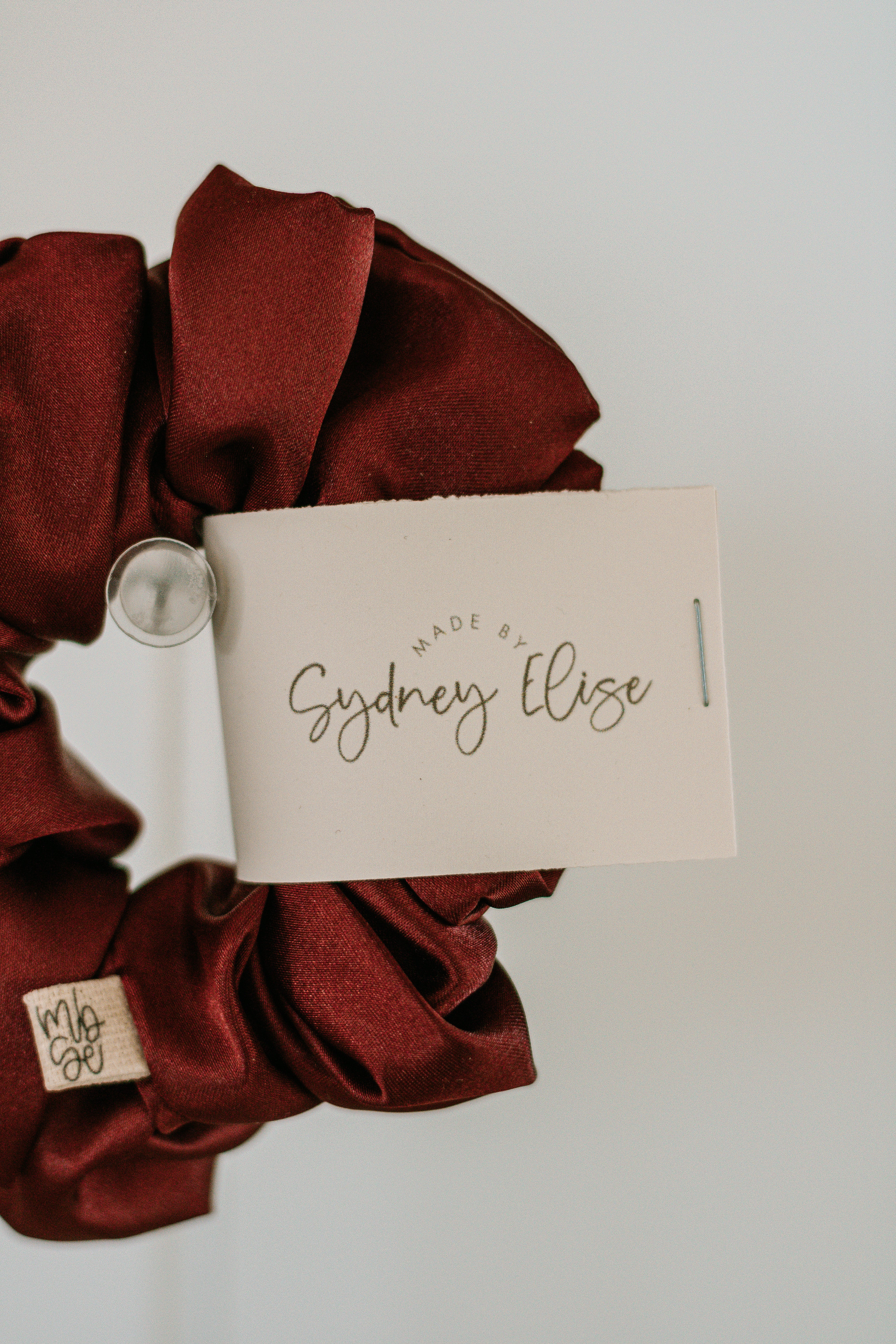 Cherry Satin | Jumbo Scrunchie
