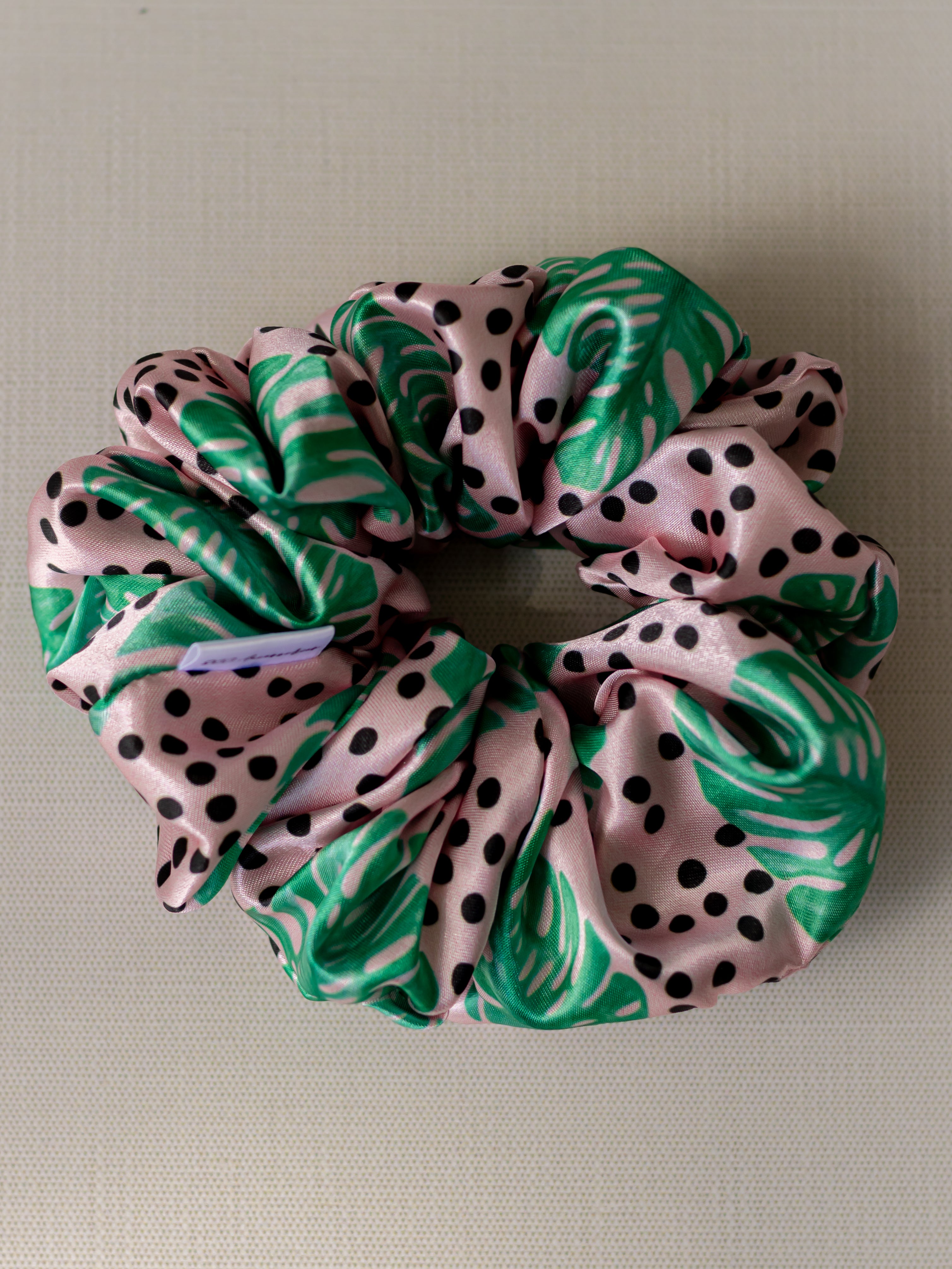 Monstera Mama | Jumbo Satin Scrunchie