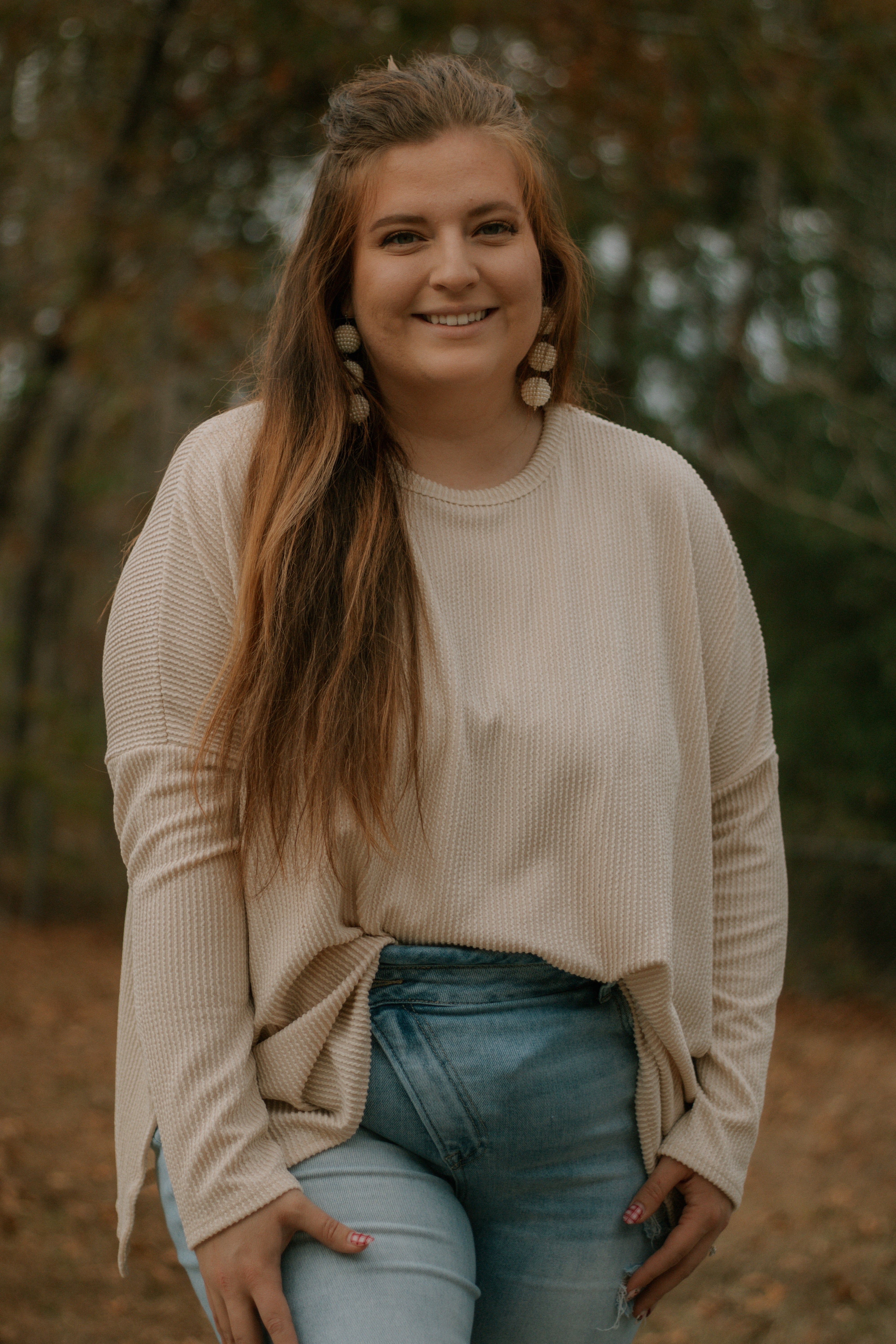 Into the Mountains Top - Cream