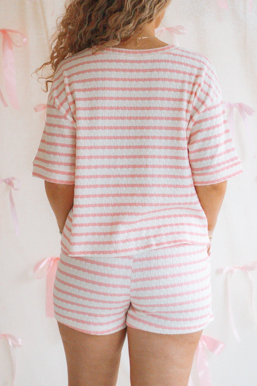 Strawberry Whip Striped Set