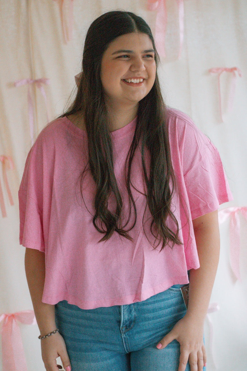 Heartthrob Basic Tee - Candy Pink