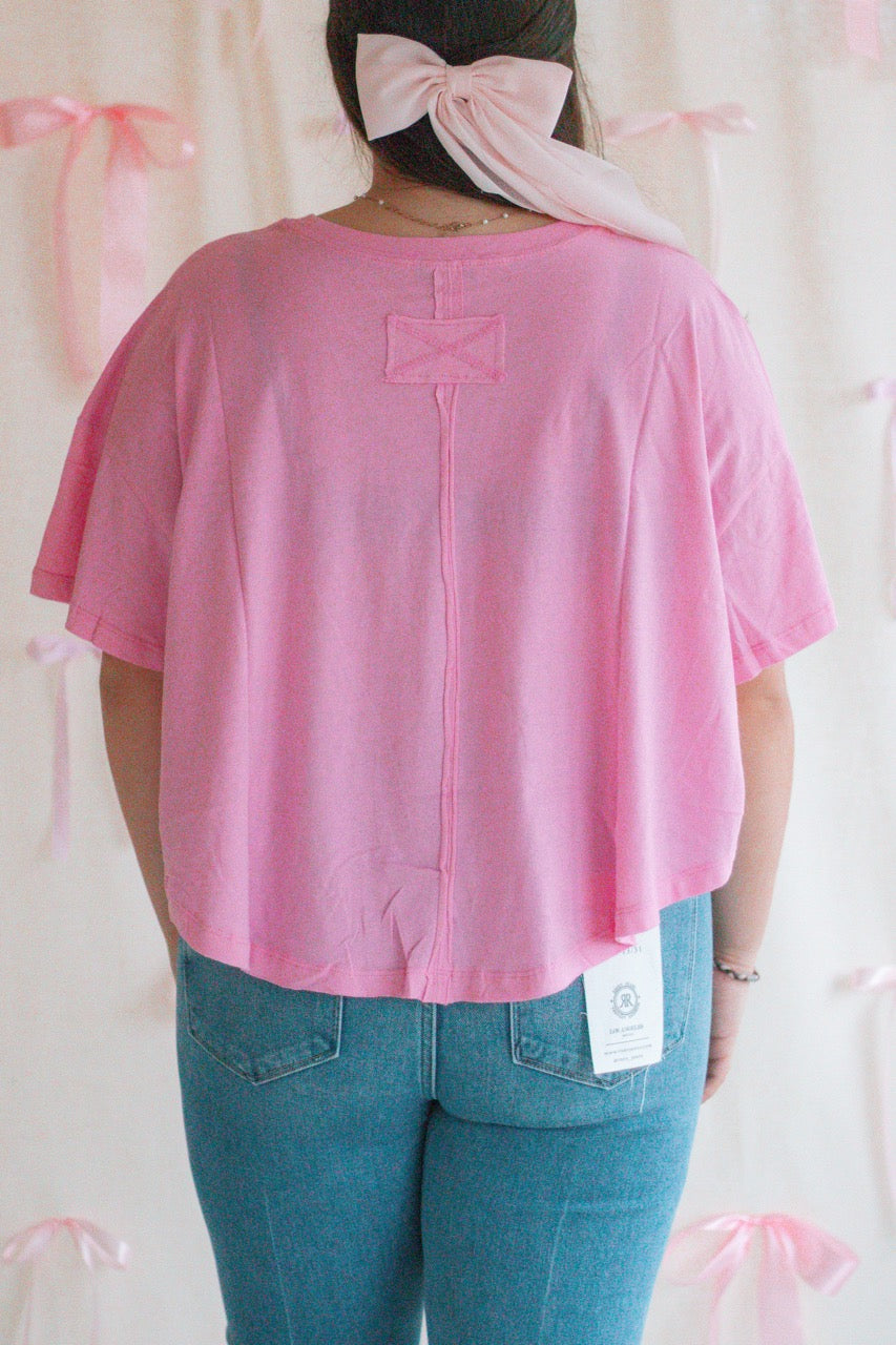 Heartthrob Basic Tee - Candy Pink