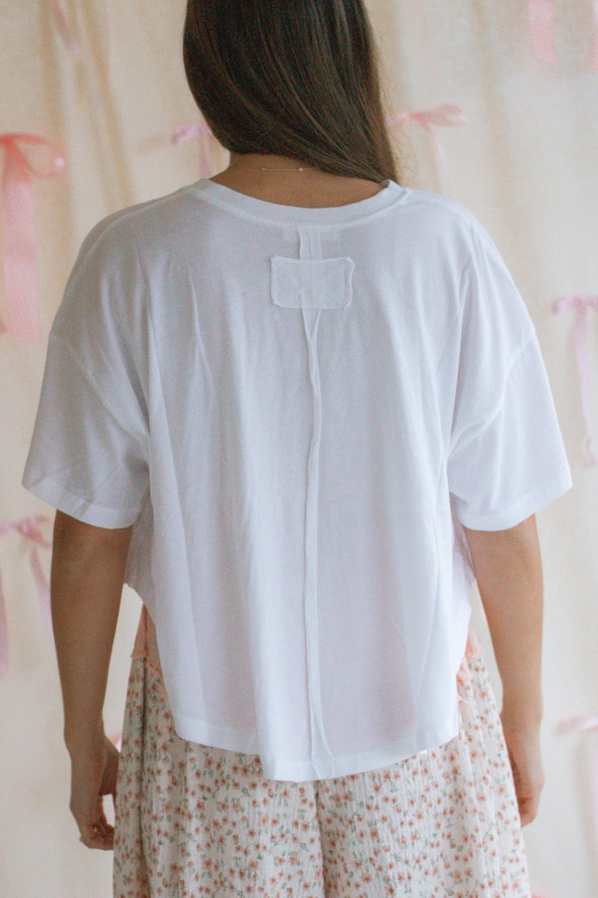 Heartthrob Basic Tee - White - M