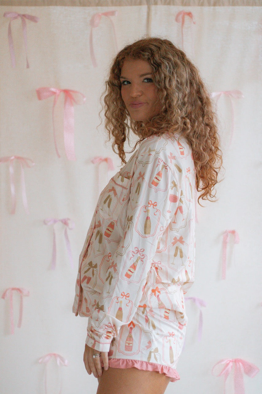 Bows & Bubbles Pajama Set