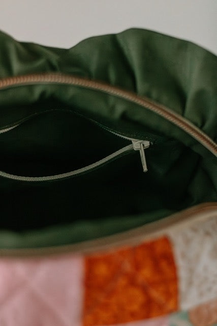 Pink Lemonade Splash | Jumbo Quilted Makeup Bag