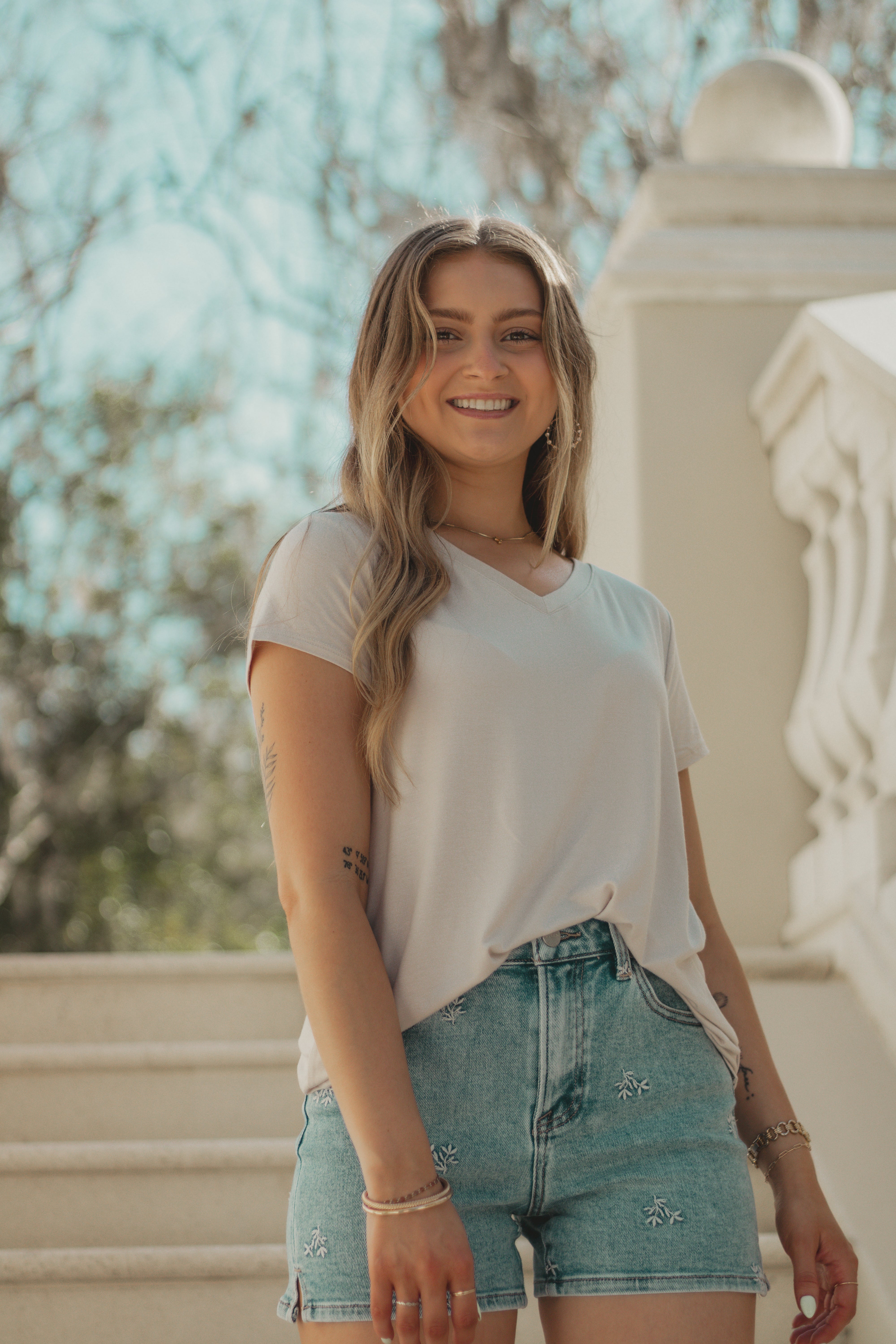 Sunday Garden Denim Shorts