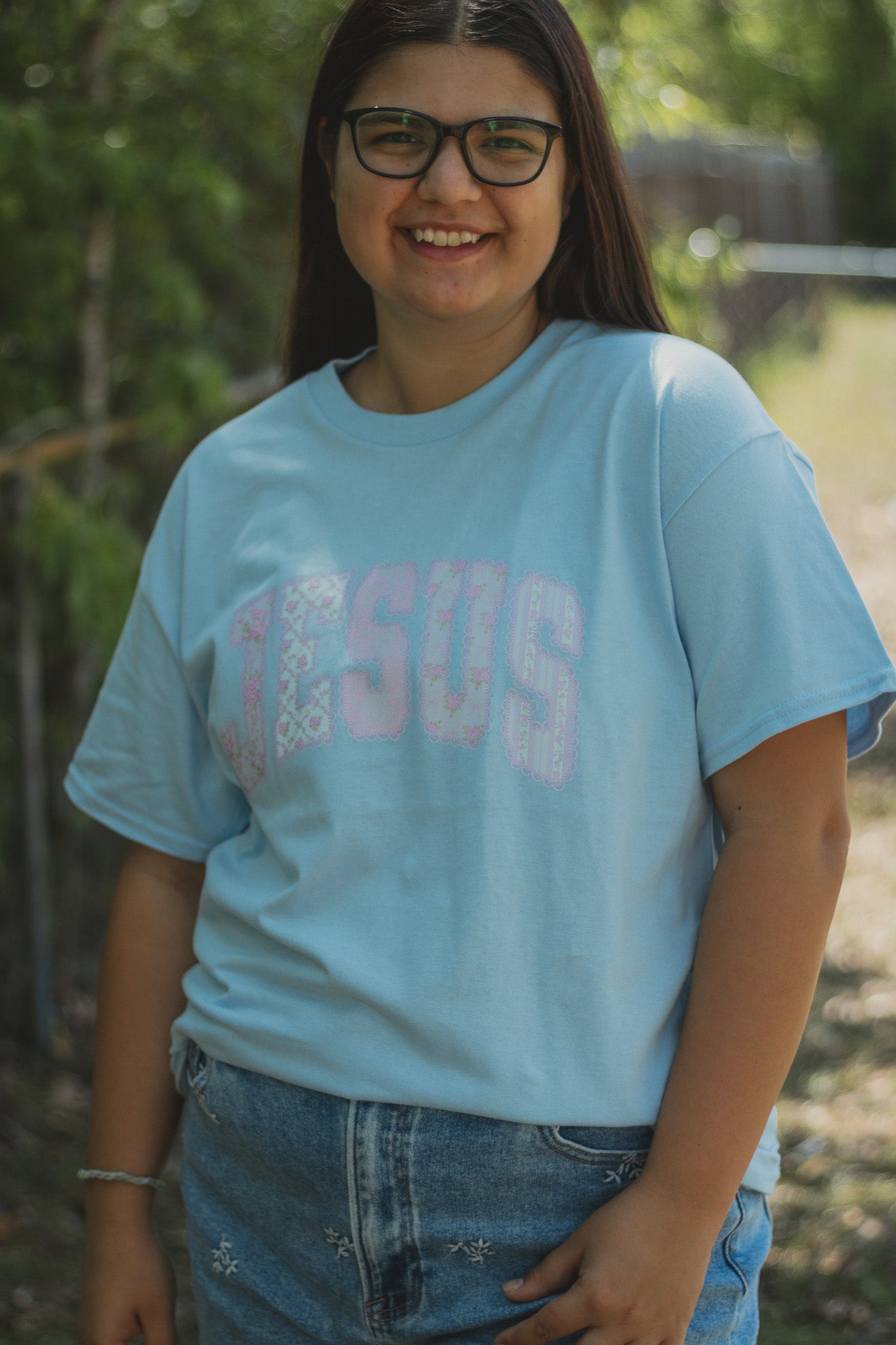 Blue Jesus Graphic Tee