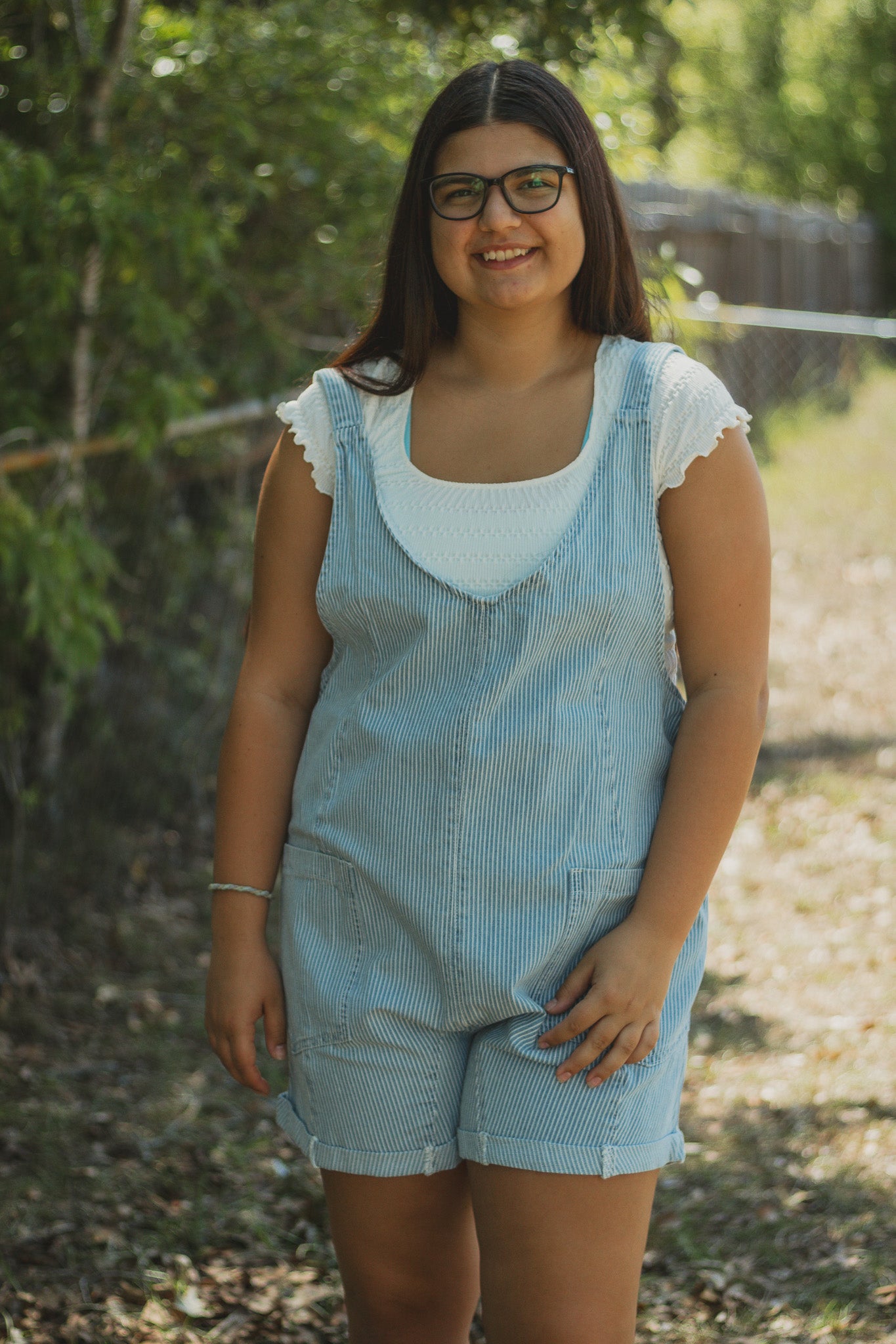 Morning Tide Denim Romper
