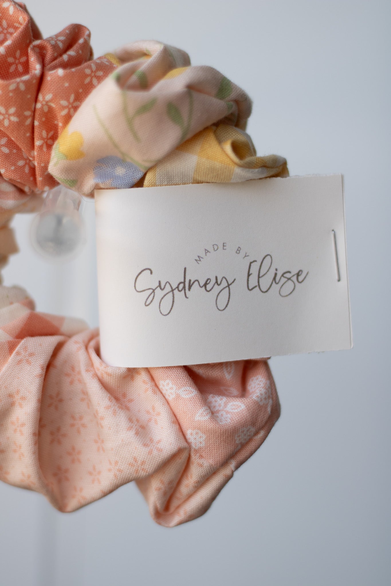 Peach Picnic | Jumbo Patchwork Scrunchie