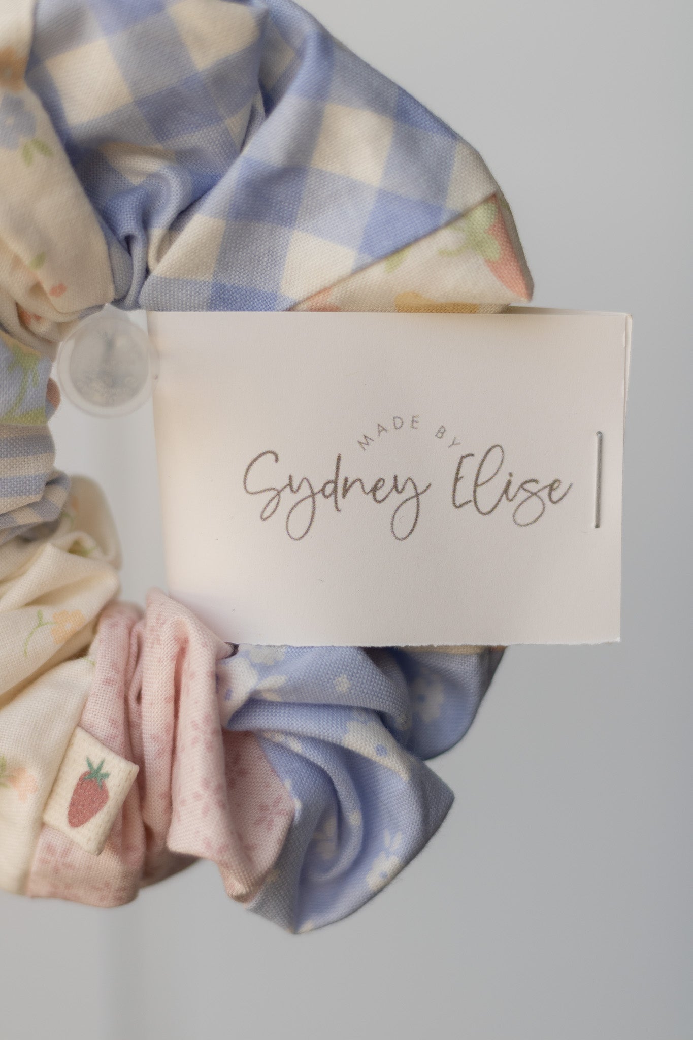 Blue Picnic | Jumbo Patchwork Scrunchie