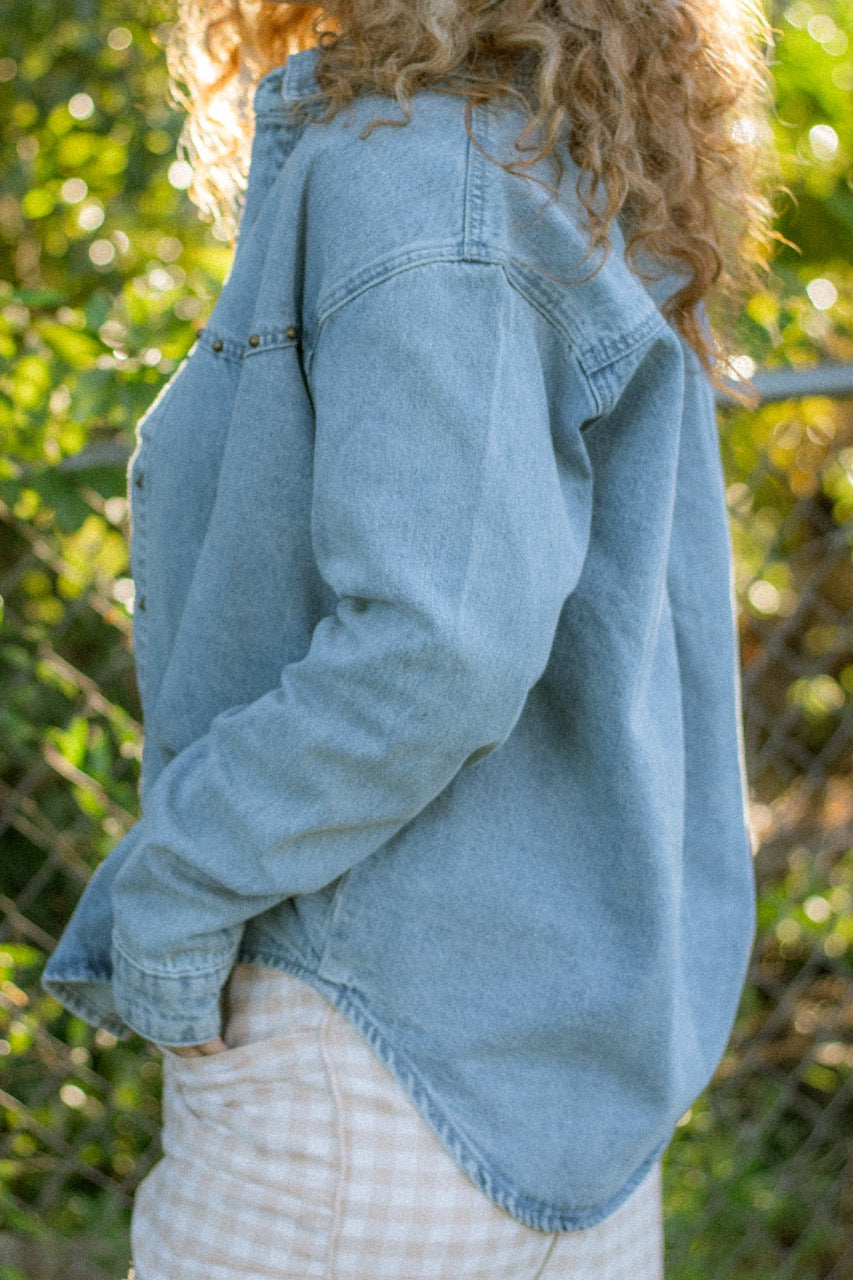Vintage Blue Denim Shacket