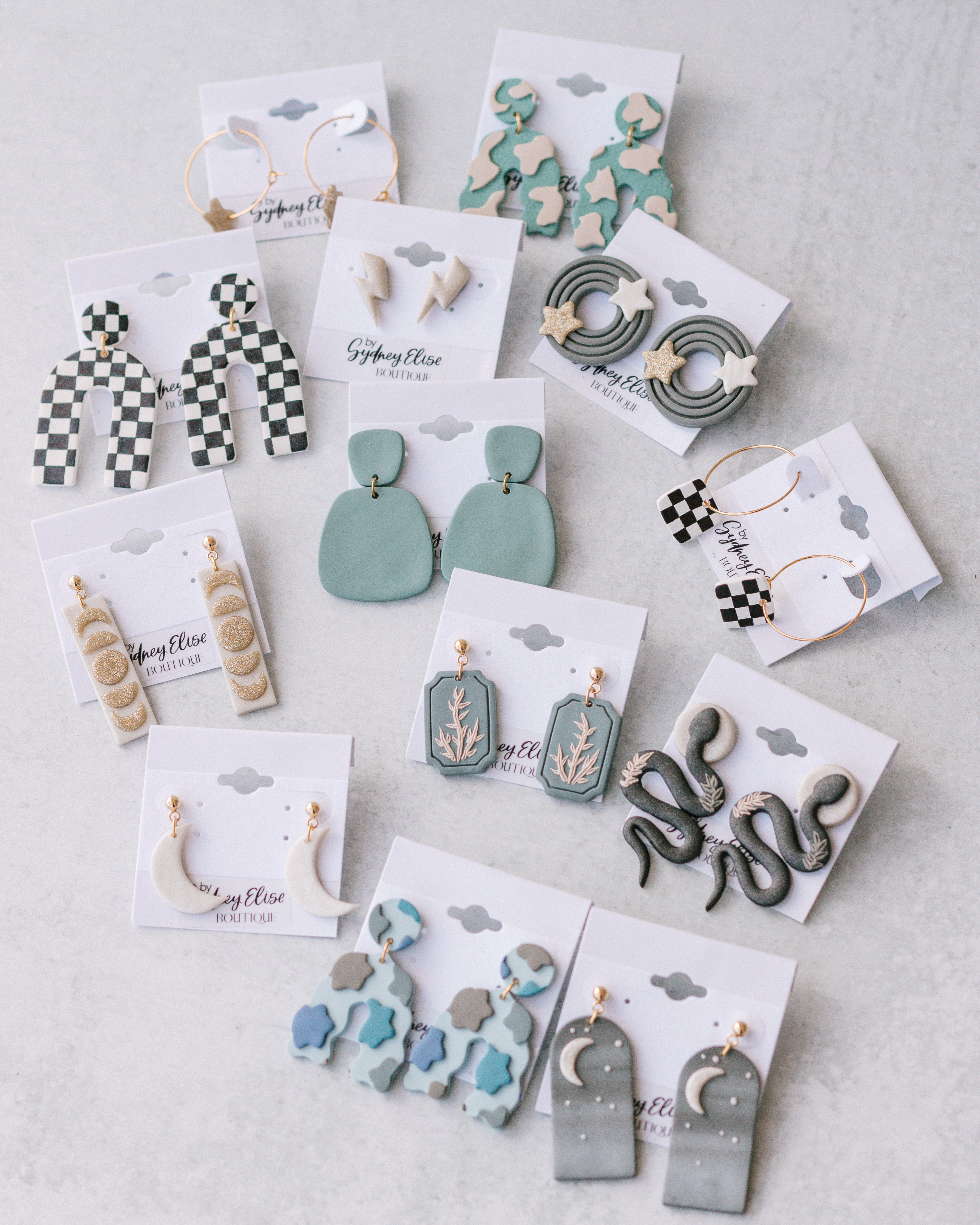 Moonlight Hallows Clay Earring Collection