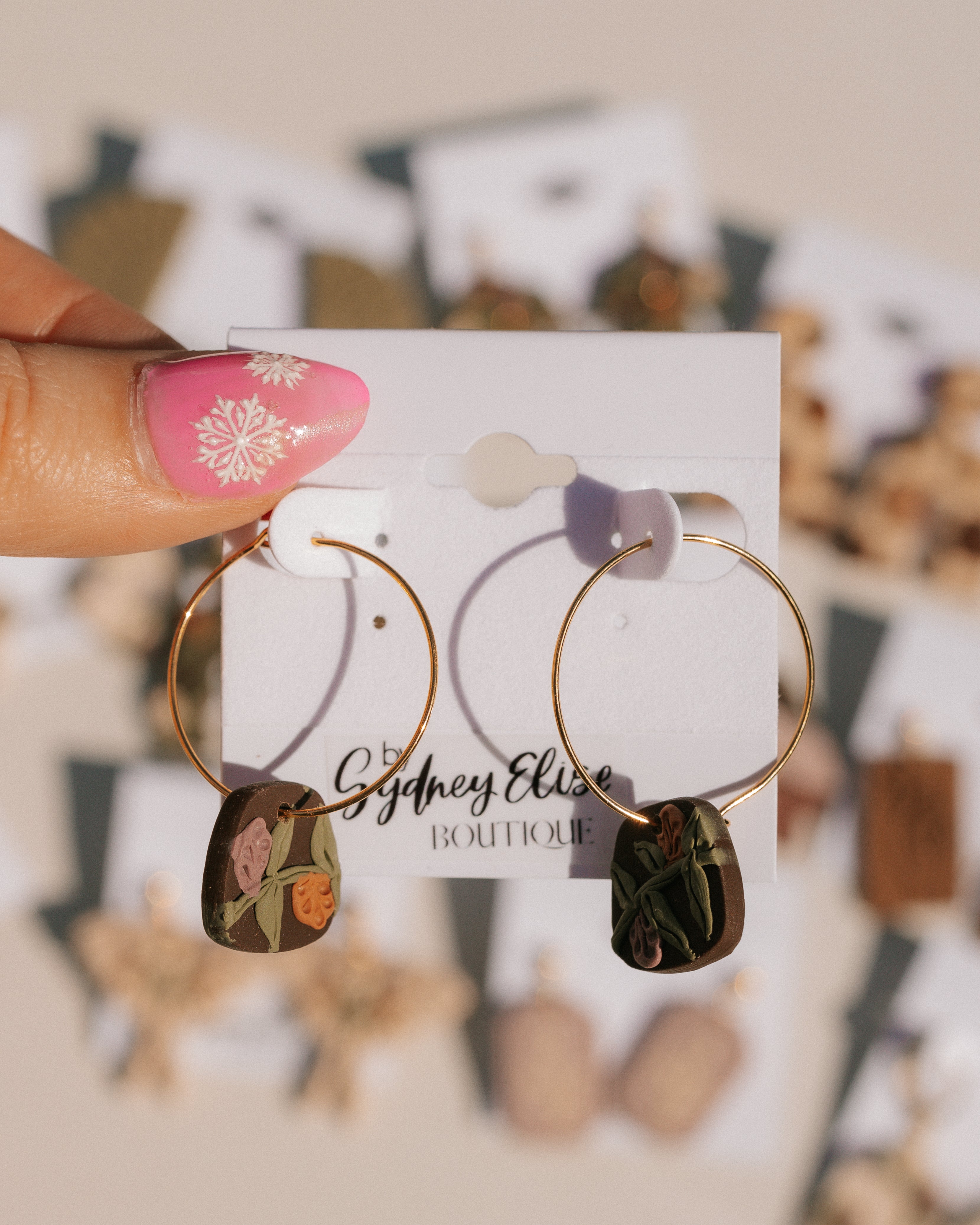Lavender Latte Clay Earring Collection