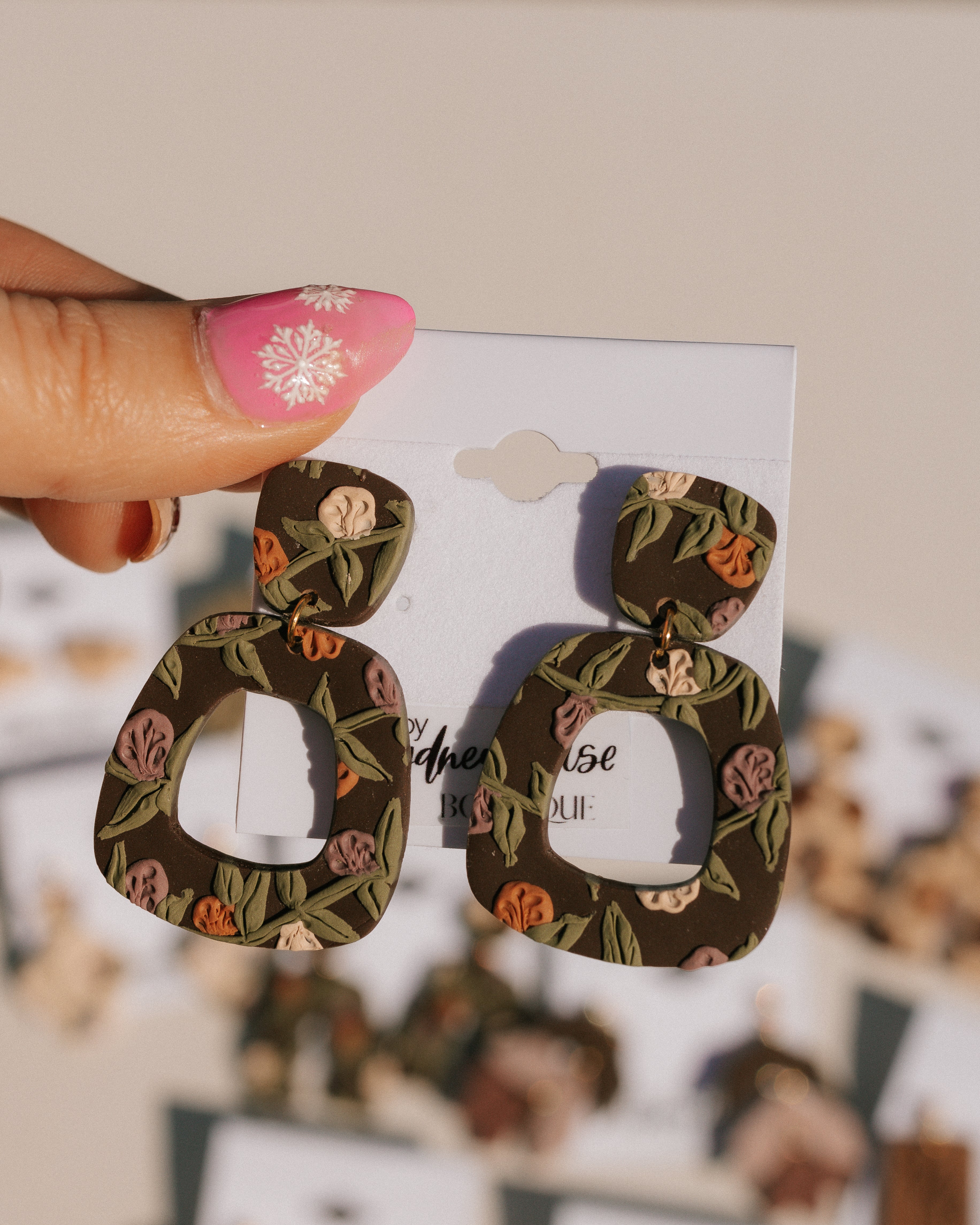 Lavender Latte Clay Earring Collection