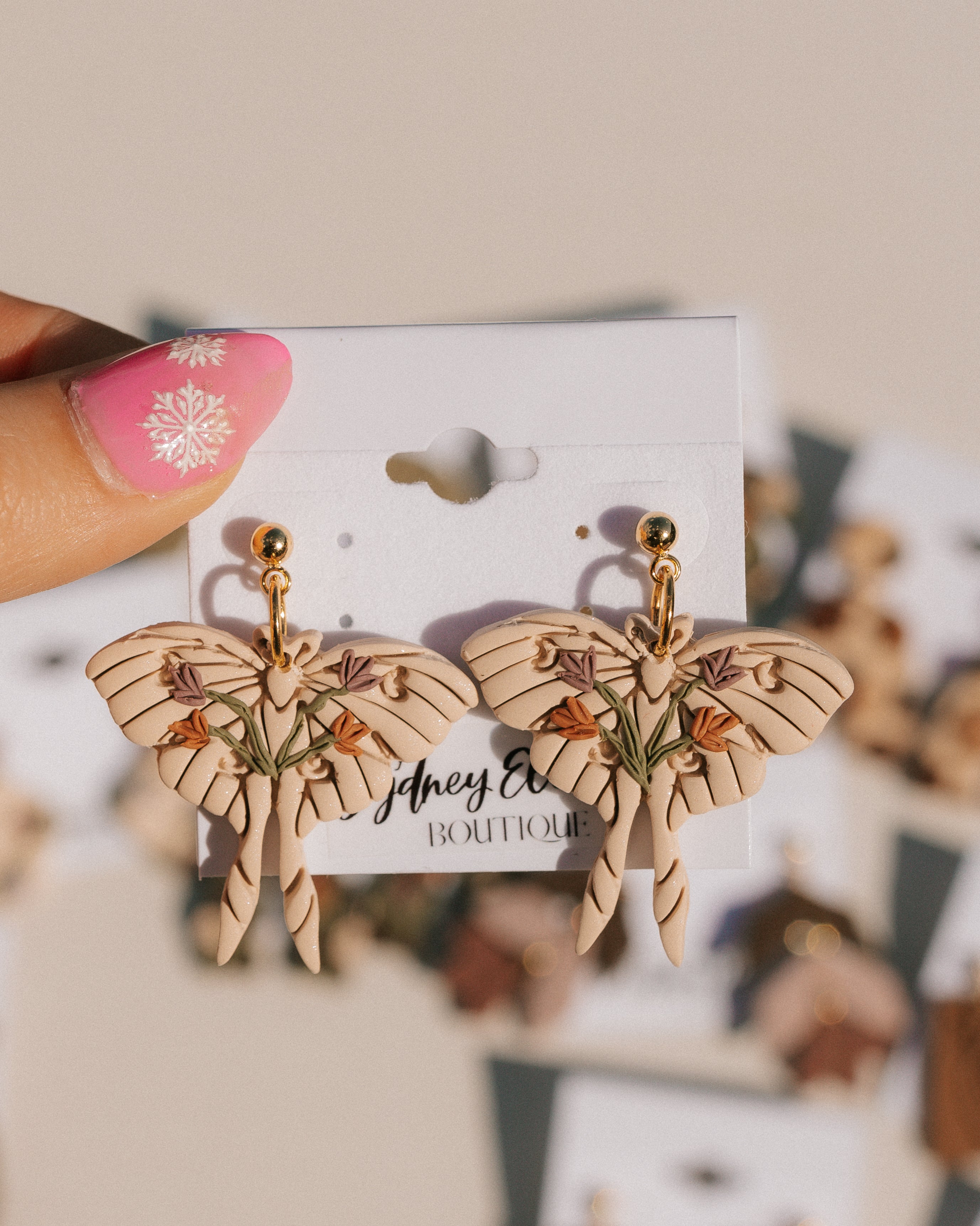 Lavender Latte Clay Earring Collection