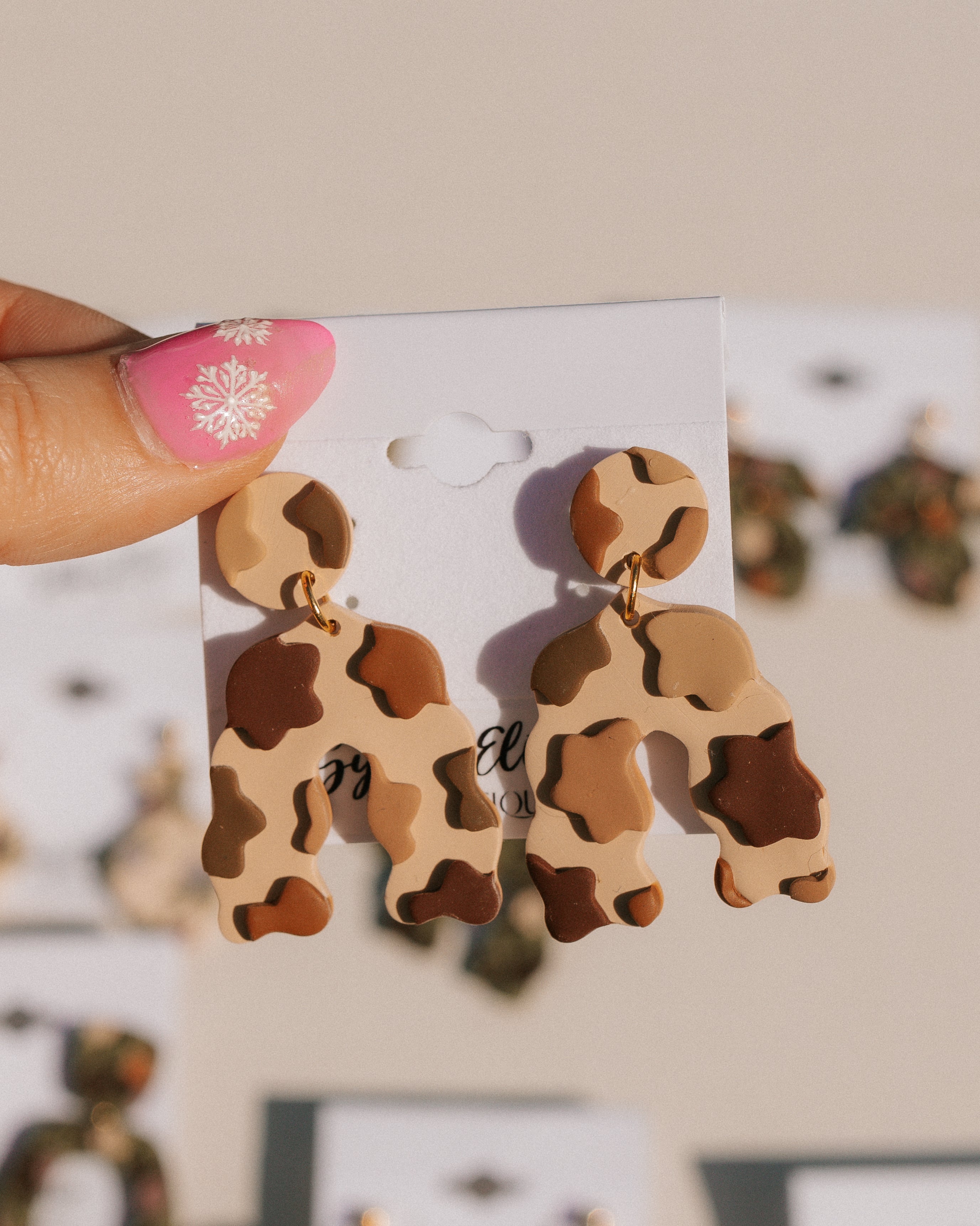 Lavender Latte Clay Earring Collection