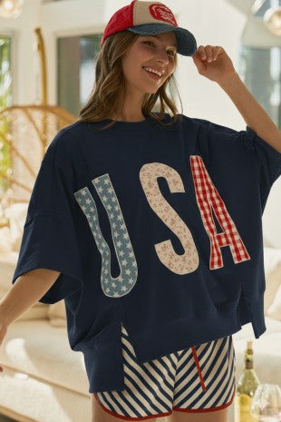 Patchwork Americana USA Top - PREORDER MID/END OF JUNE