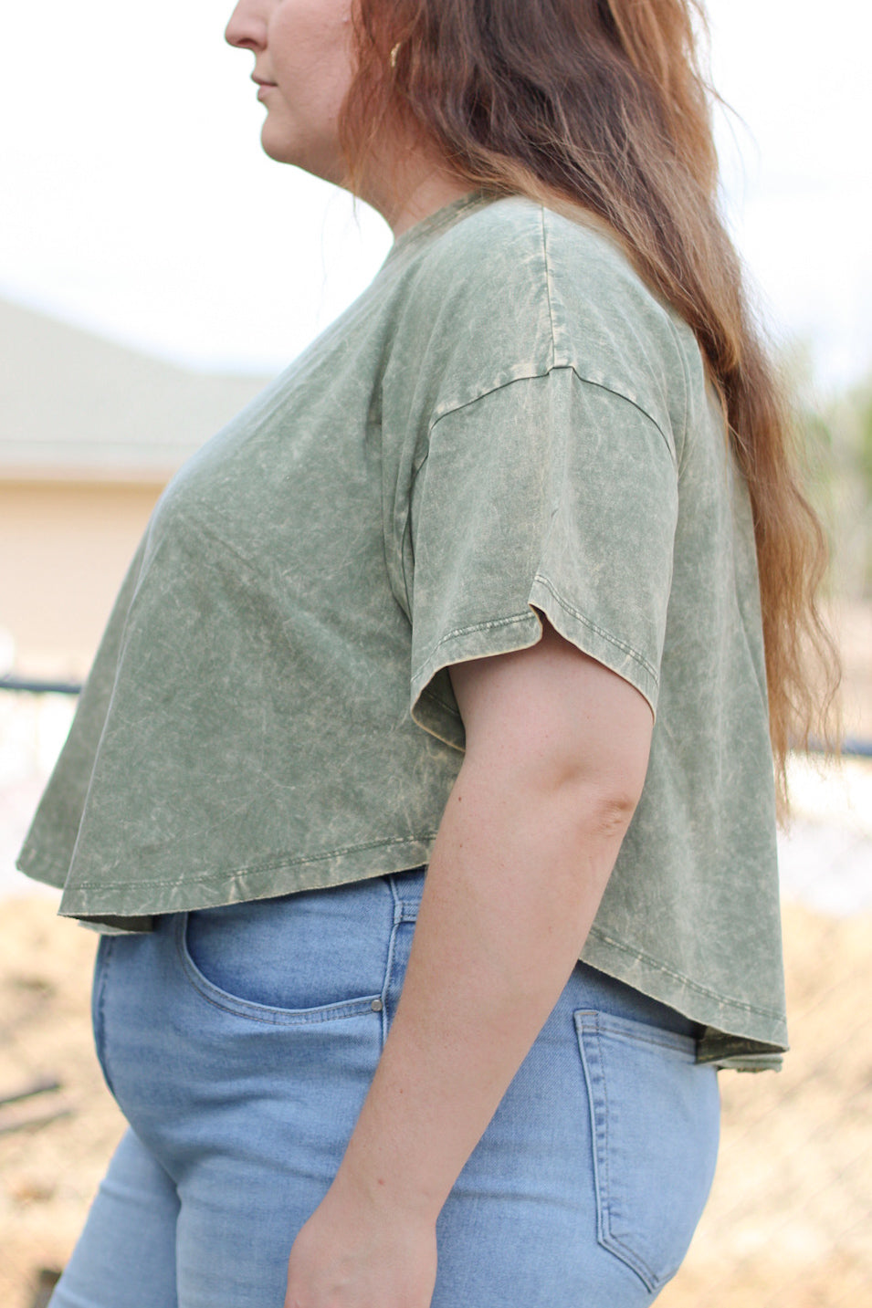Mountain Haze Top - Olive