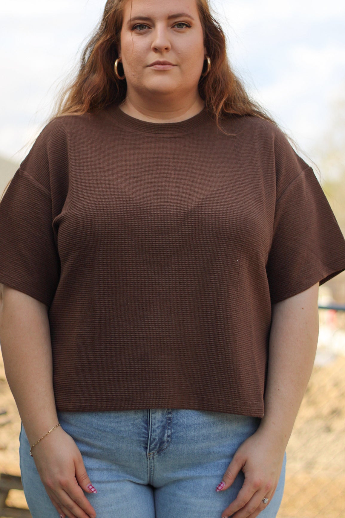 Cozy Times Top - Brown