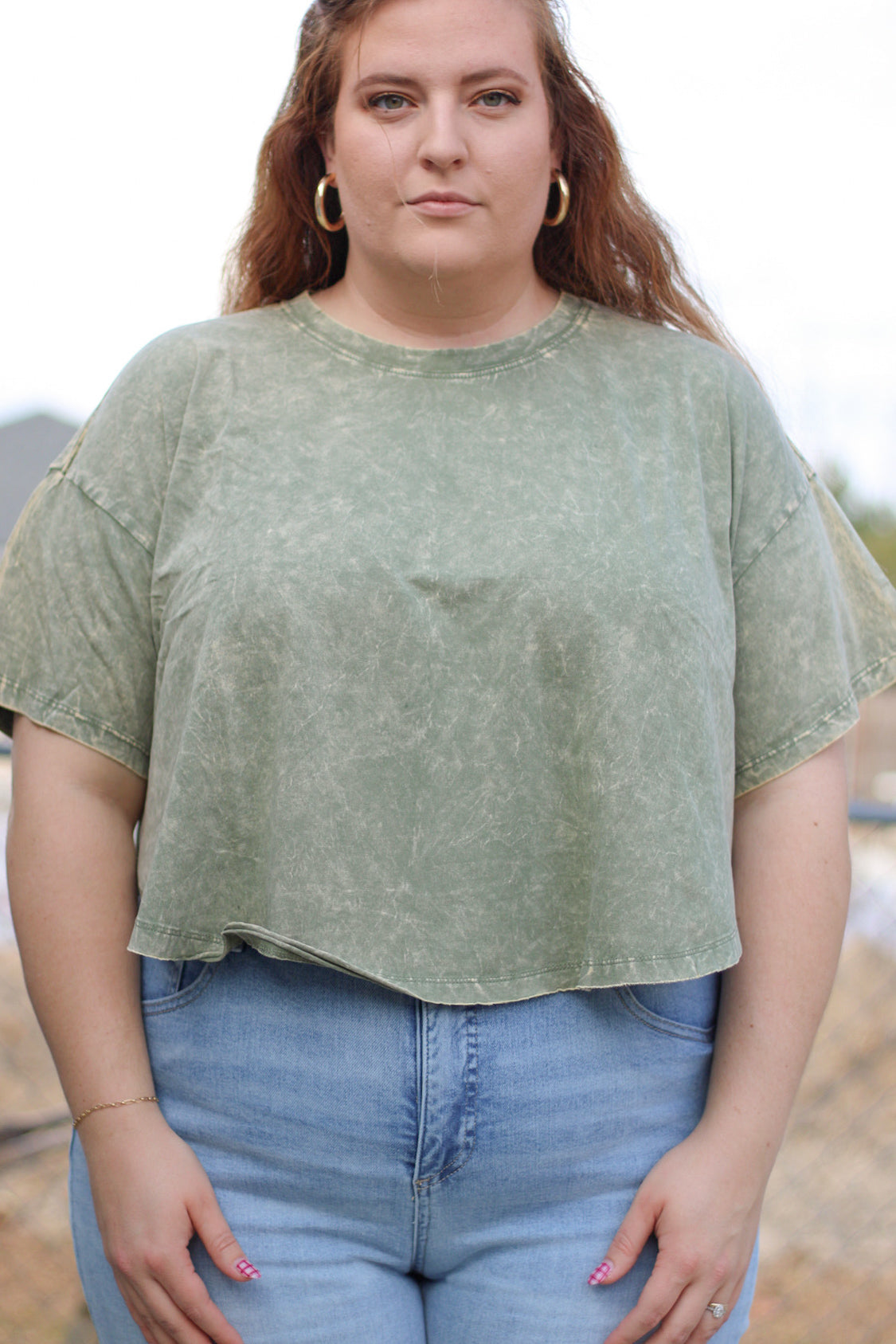 Mountain Haze Top - Olive