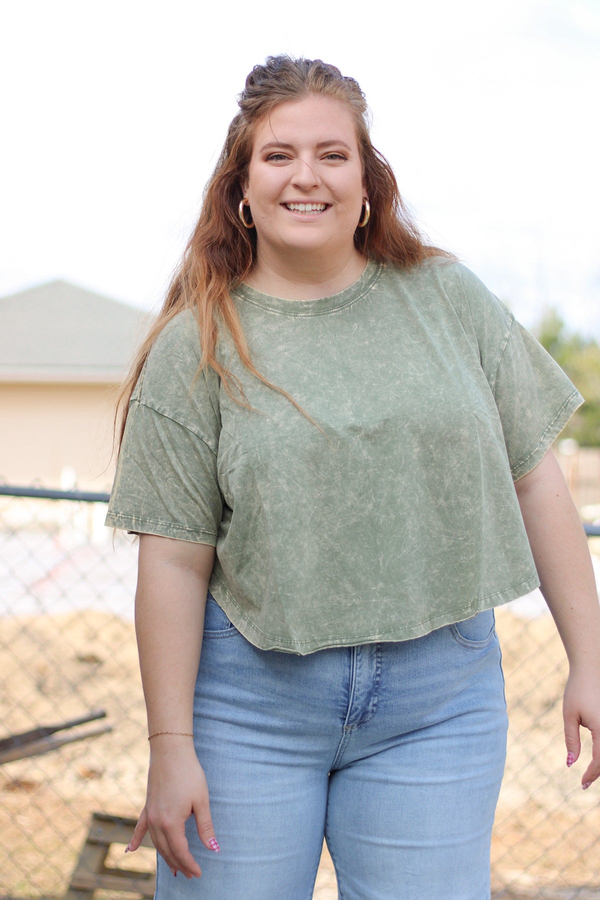 Mountain Haze Top - Olive