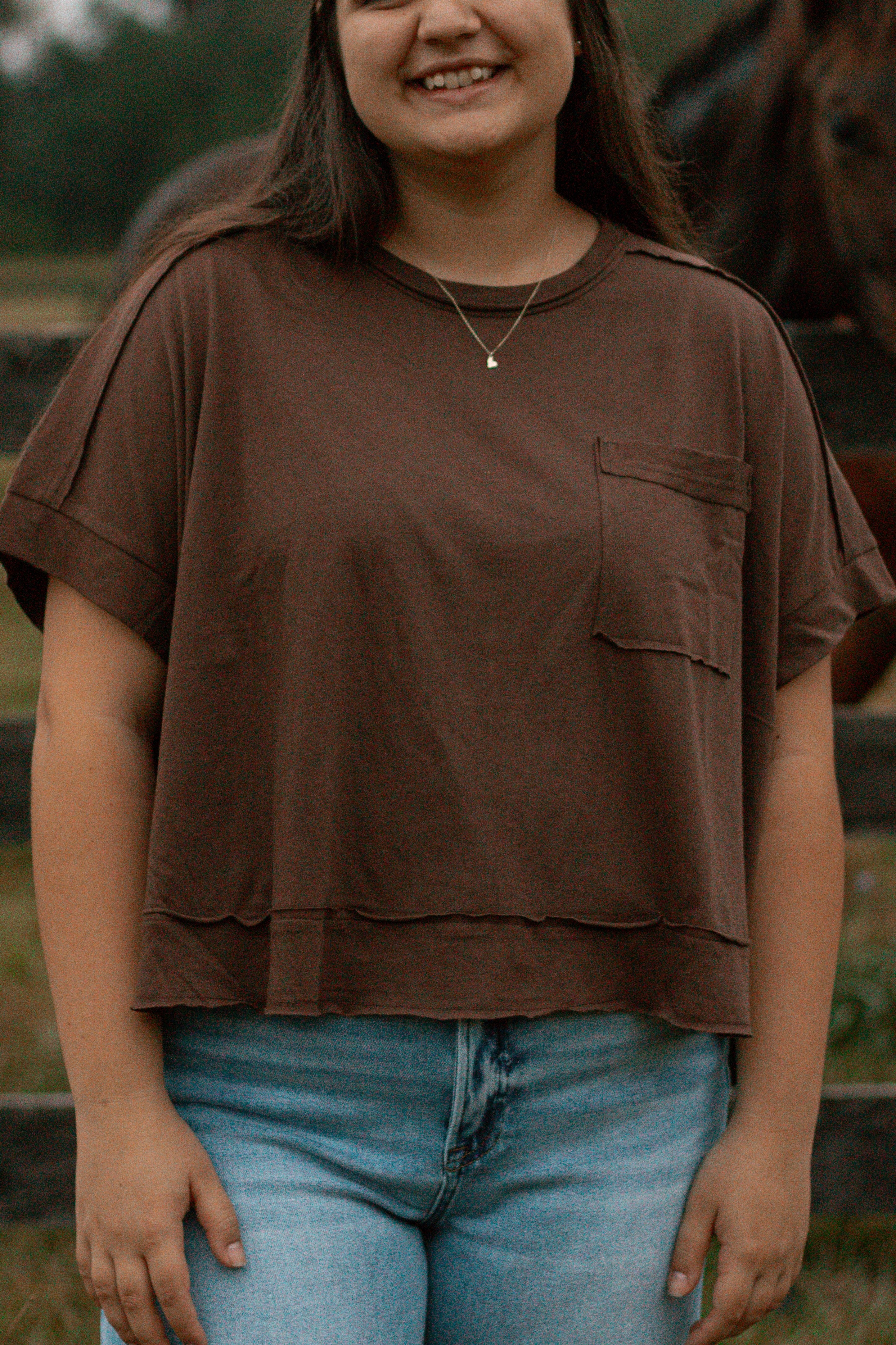 Market Day Top - Brown