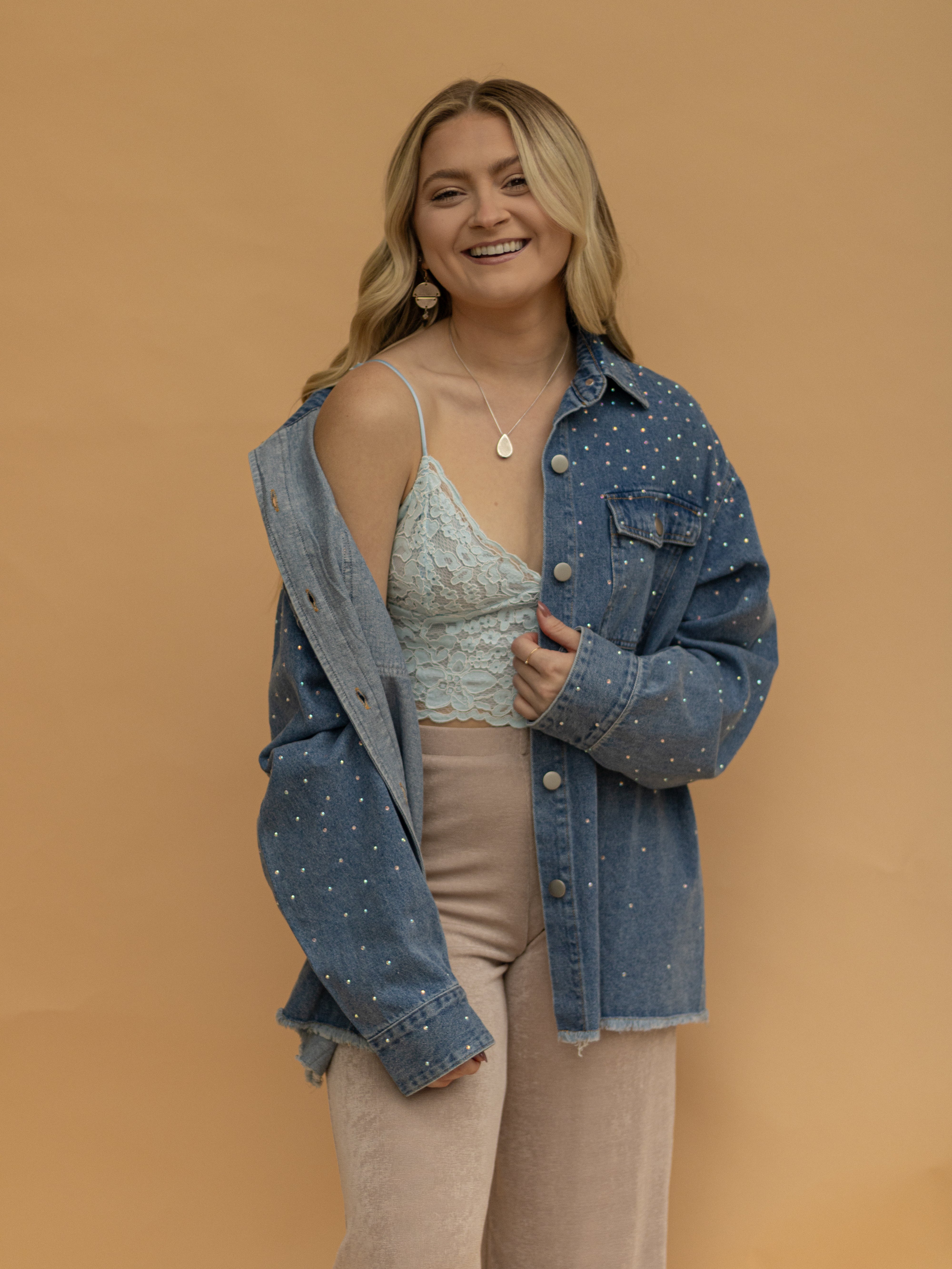 Clear Skies Lace Bralette Top