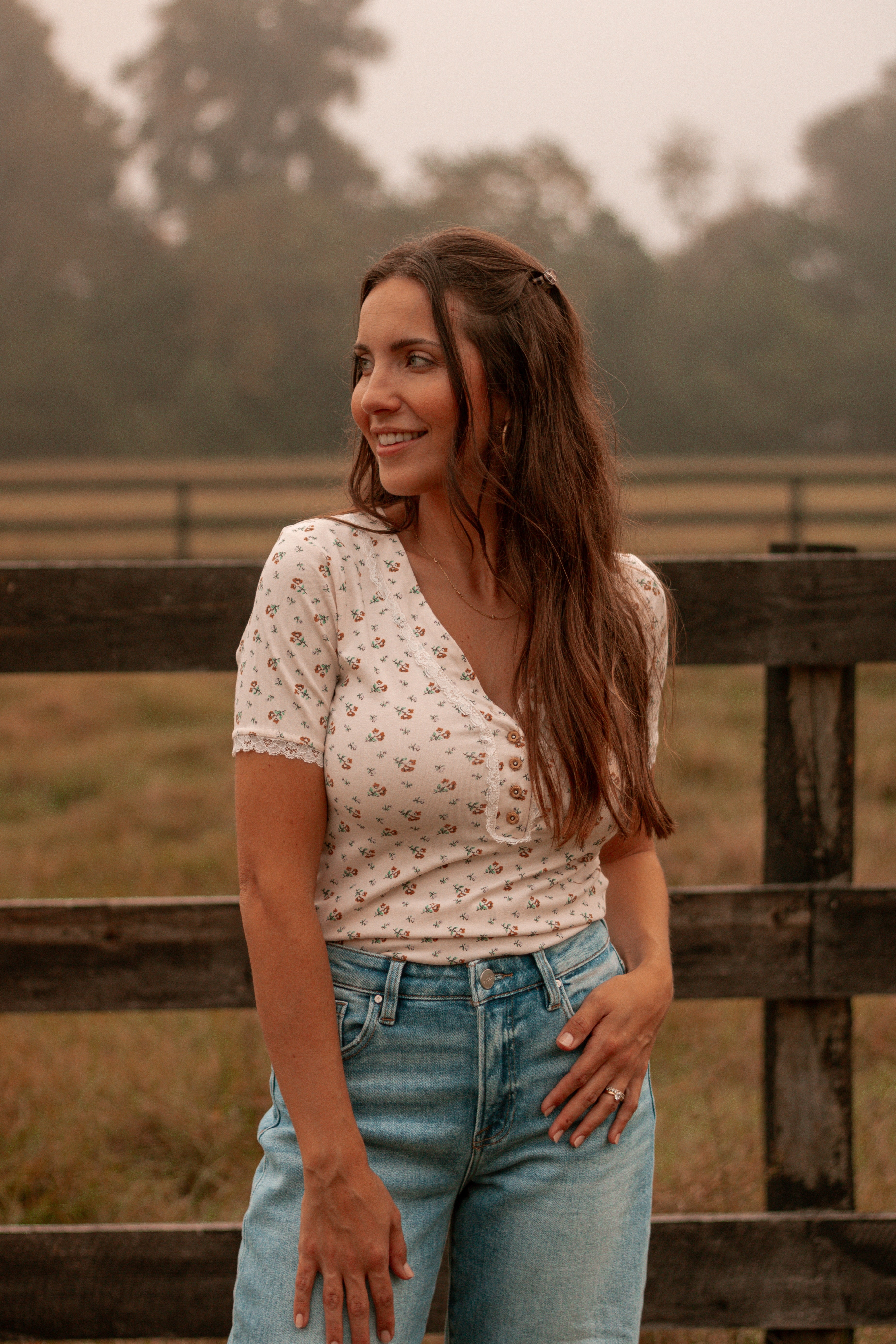 Laced in Florals Top