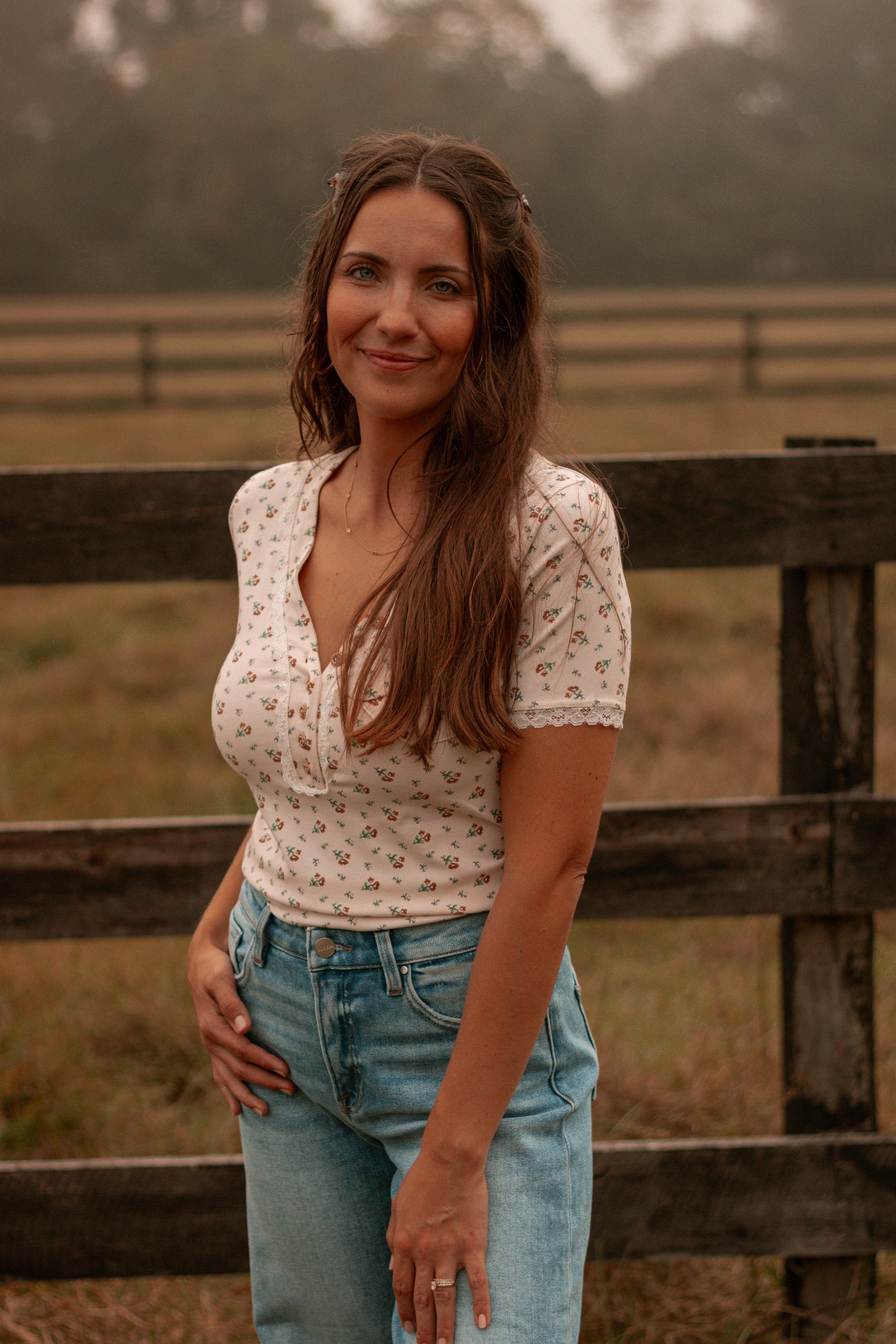 Laced in Florals Top