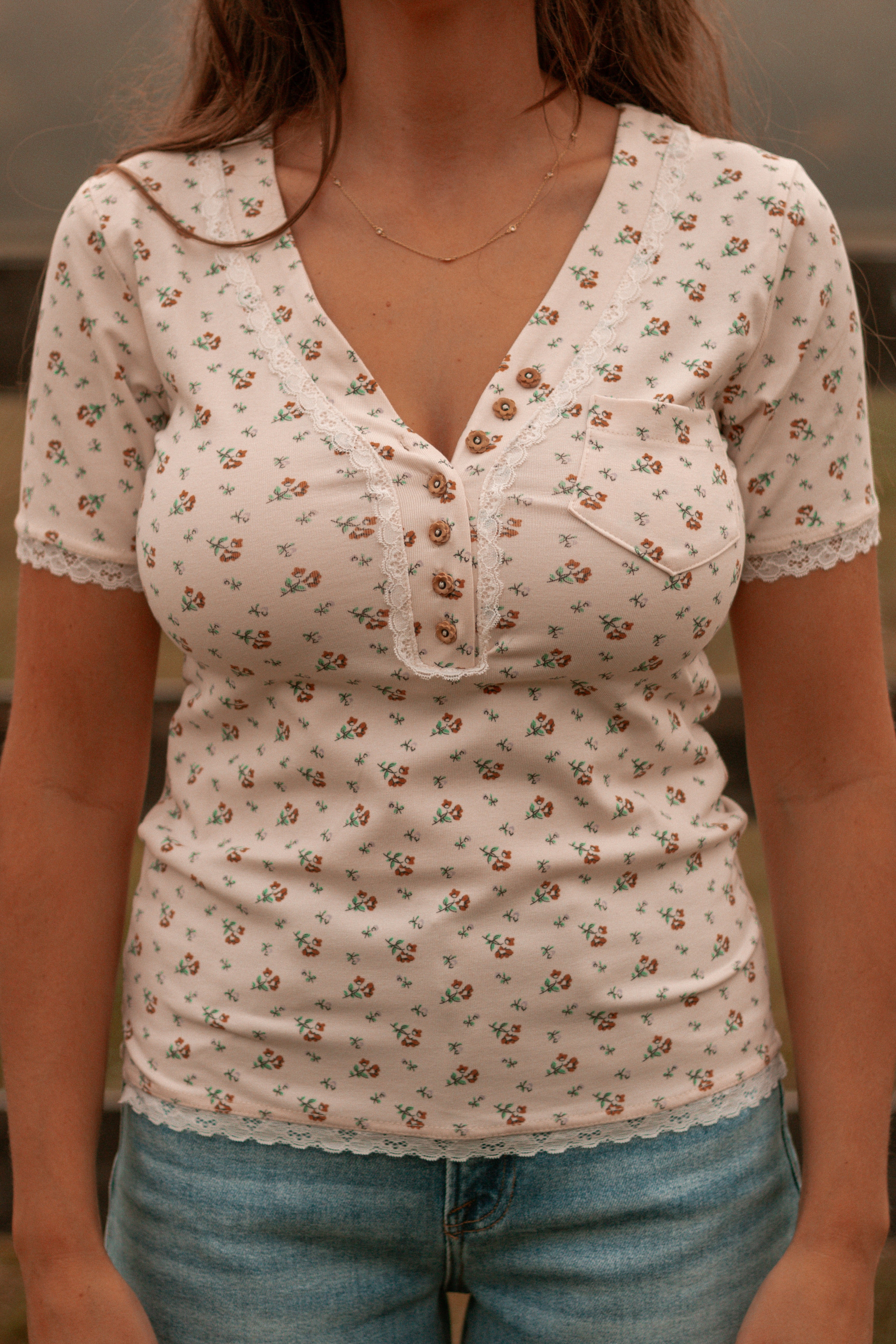 Laced in Florals Top