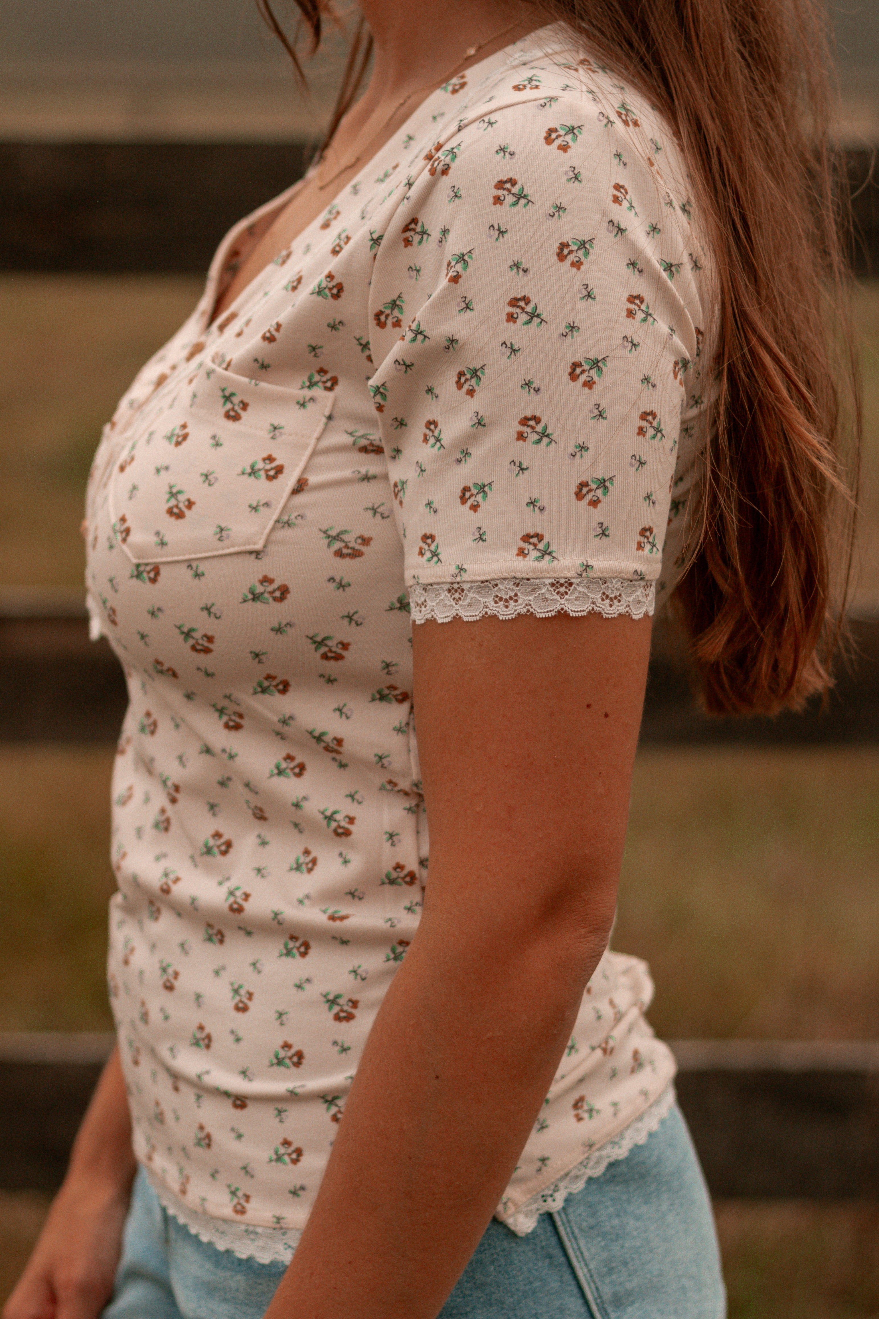 Laced in Florals Top