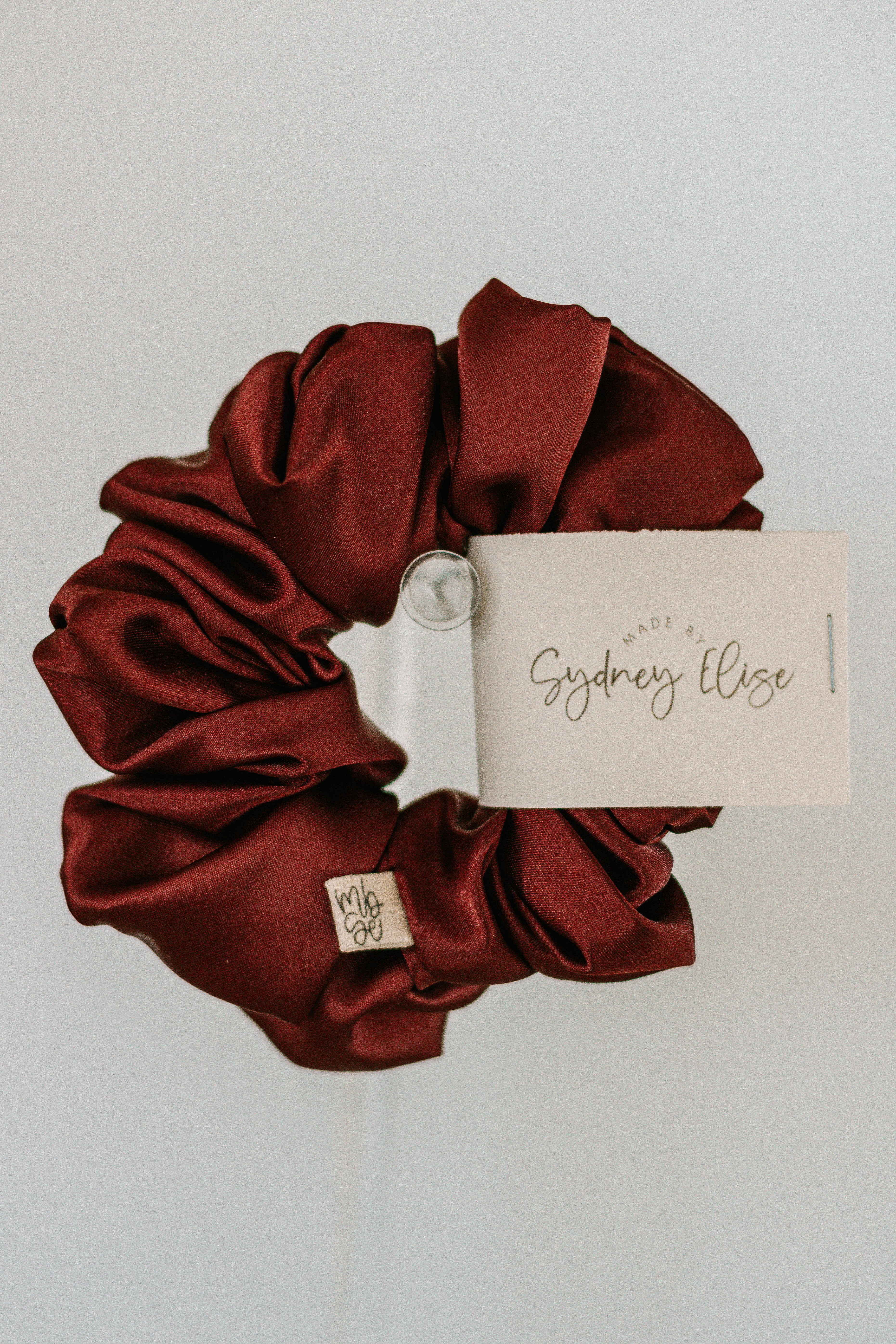 Cherry Satin | Jumbo Scrunchie