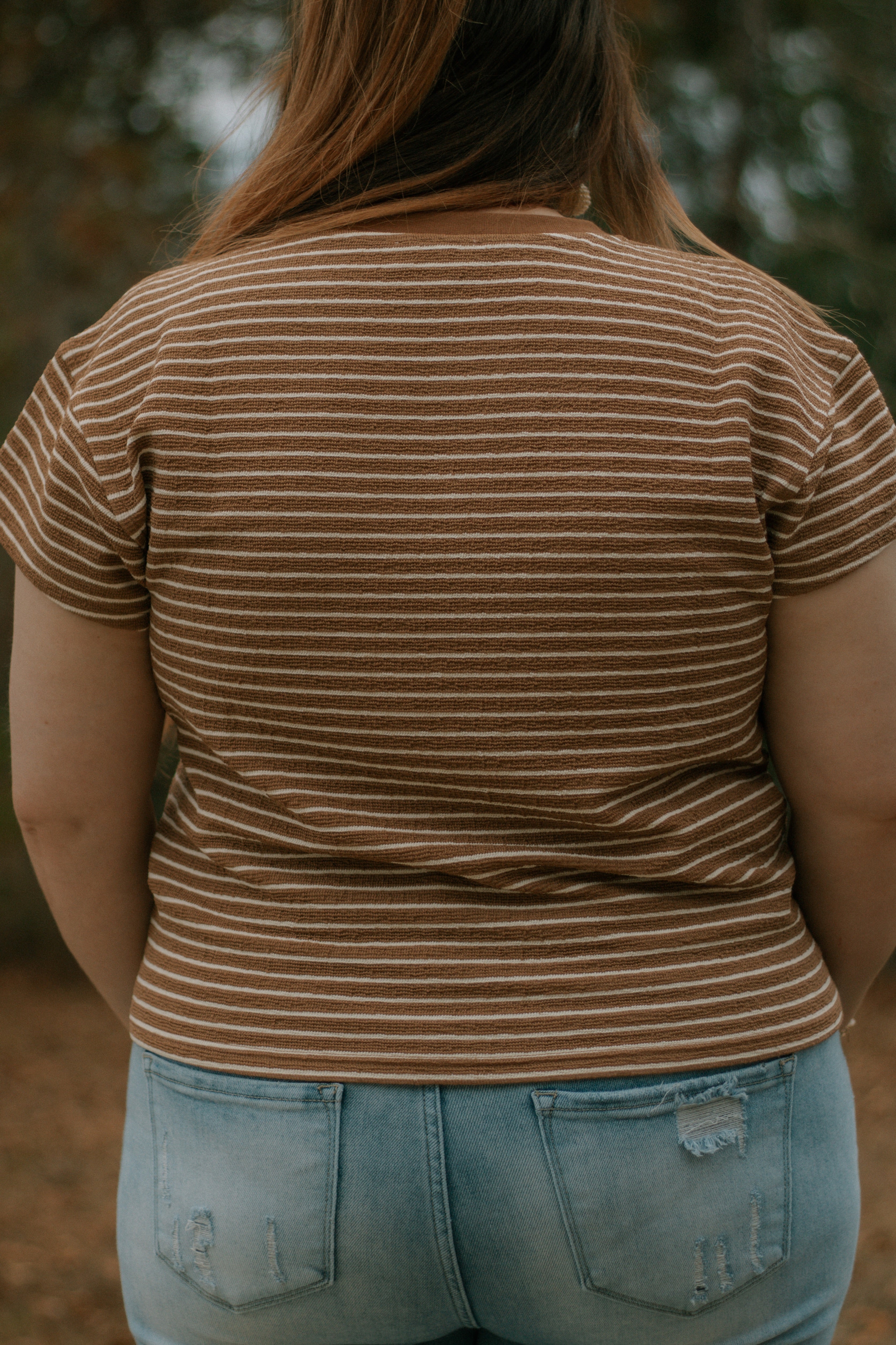 Brown Bear Striped Top