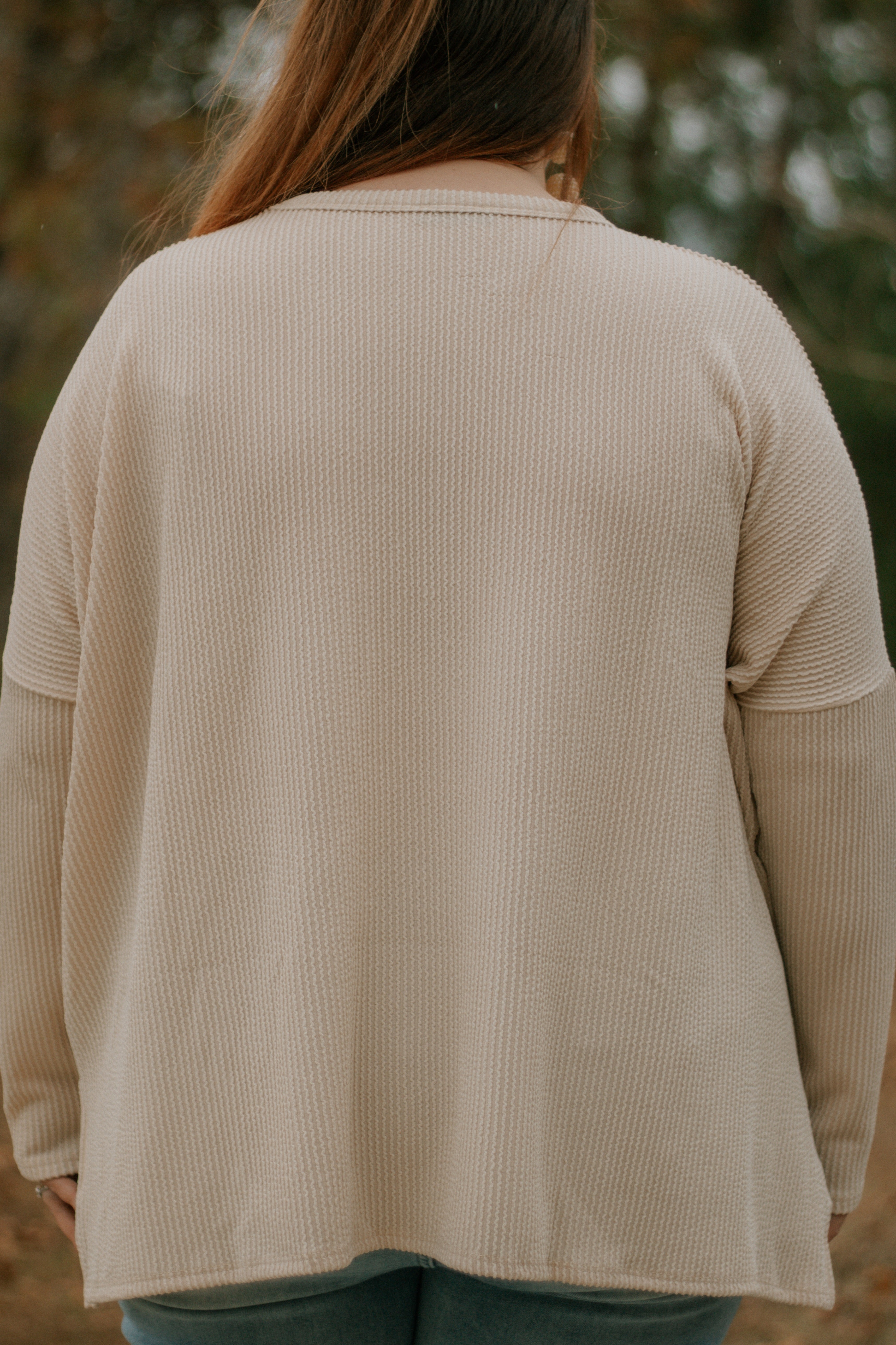 Into the Mountains Top - Cream - S, L