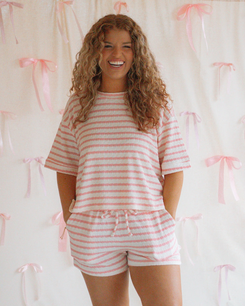 Strawberry Whip Striped Set