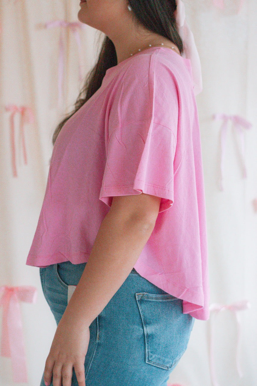 Heartthrob Basic Tee - Candy Pink