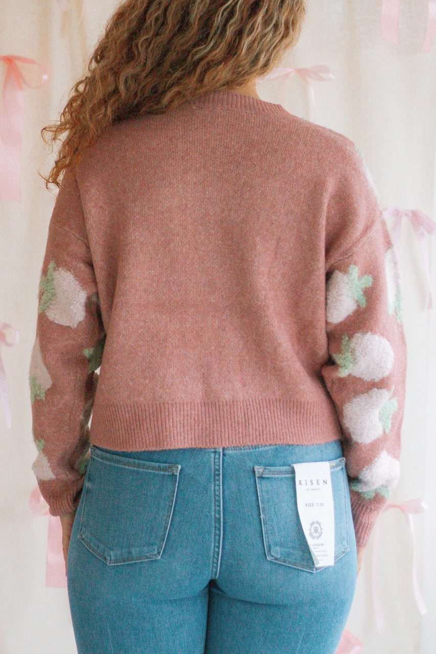Strawberry Rosé Cardigan