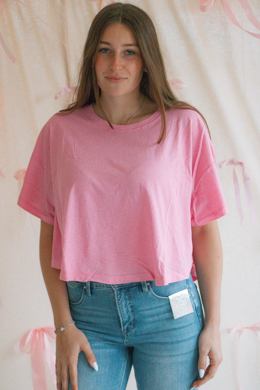 Heartthrob Basic Tee - Candy Pink