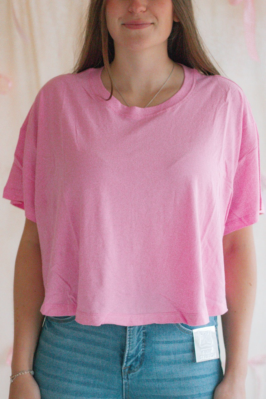 Heartthrob Basic Tee - Candy Pink