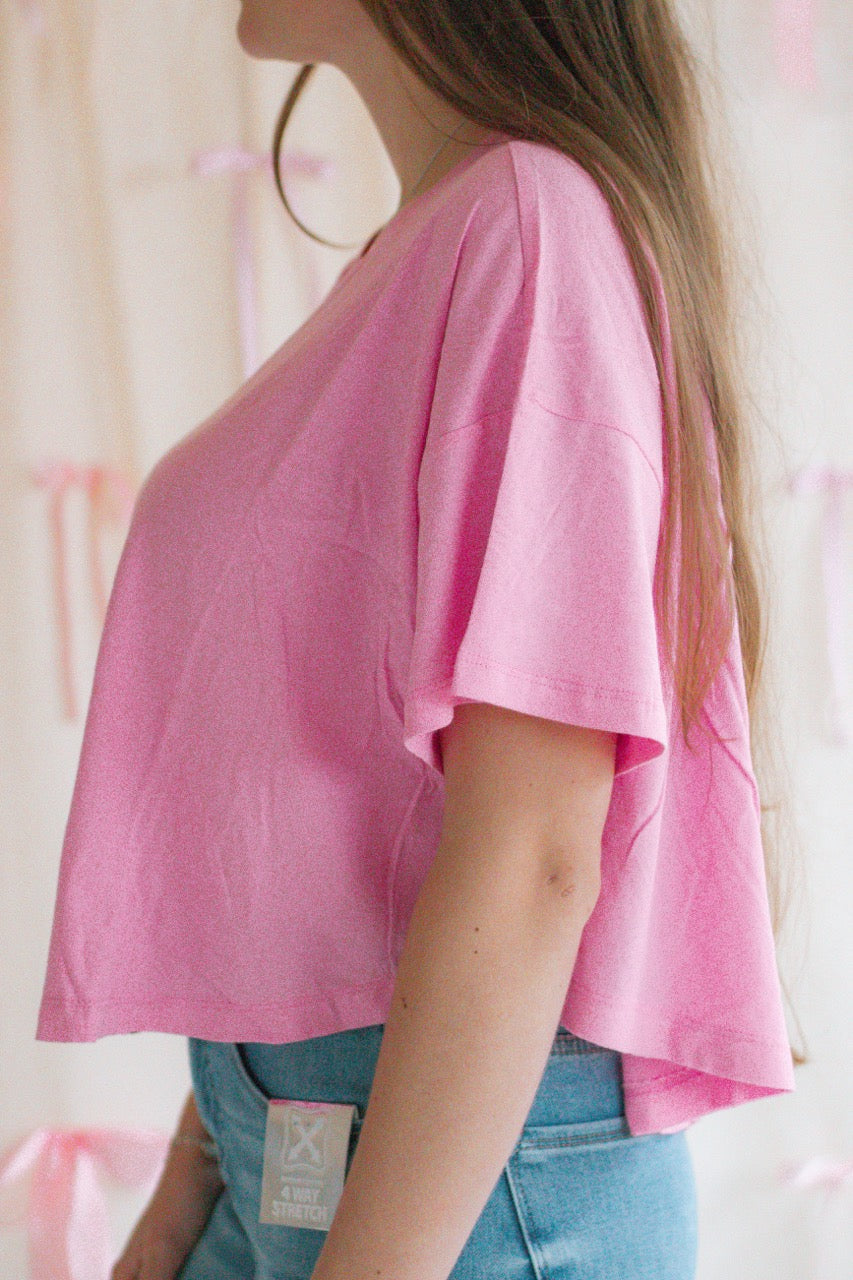 Heartthrob Basic Tee - Candy Pink