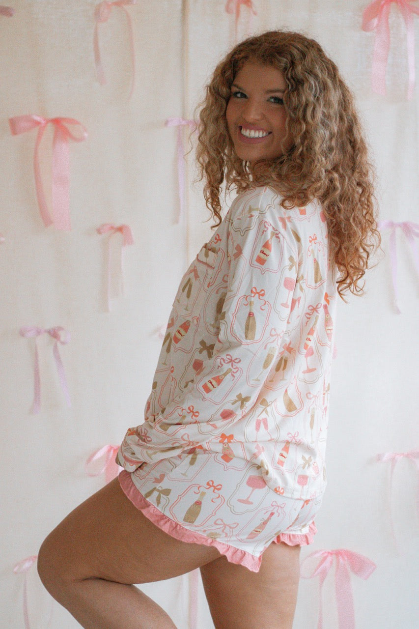 Bows & Bubbles Pajama Set