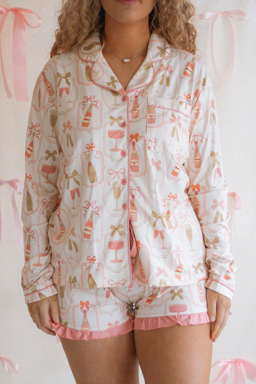 Bows & Bubbles Pajama Set