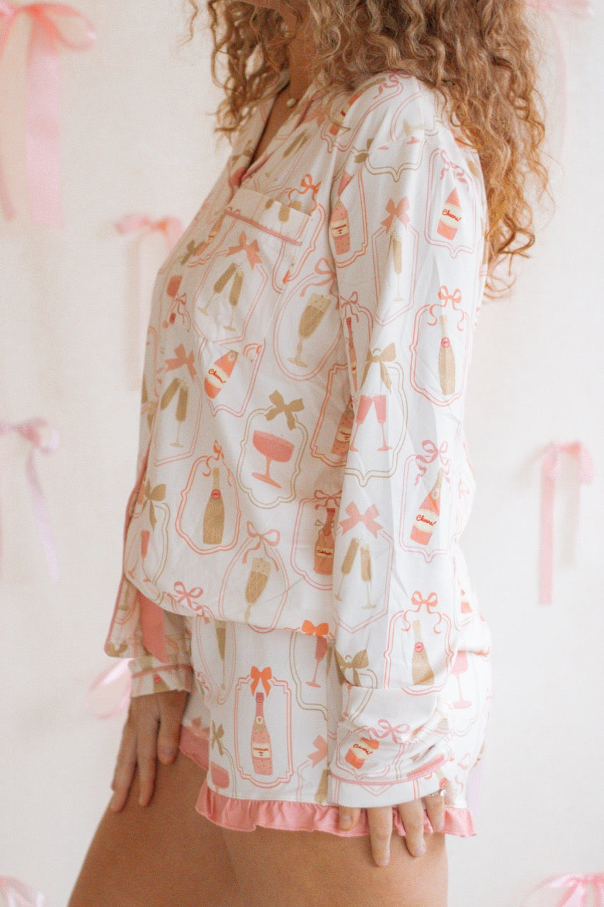 Bows & Bubbles Pajama Set