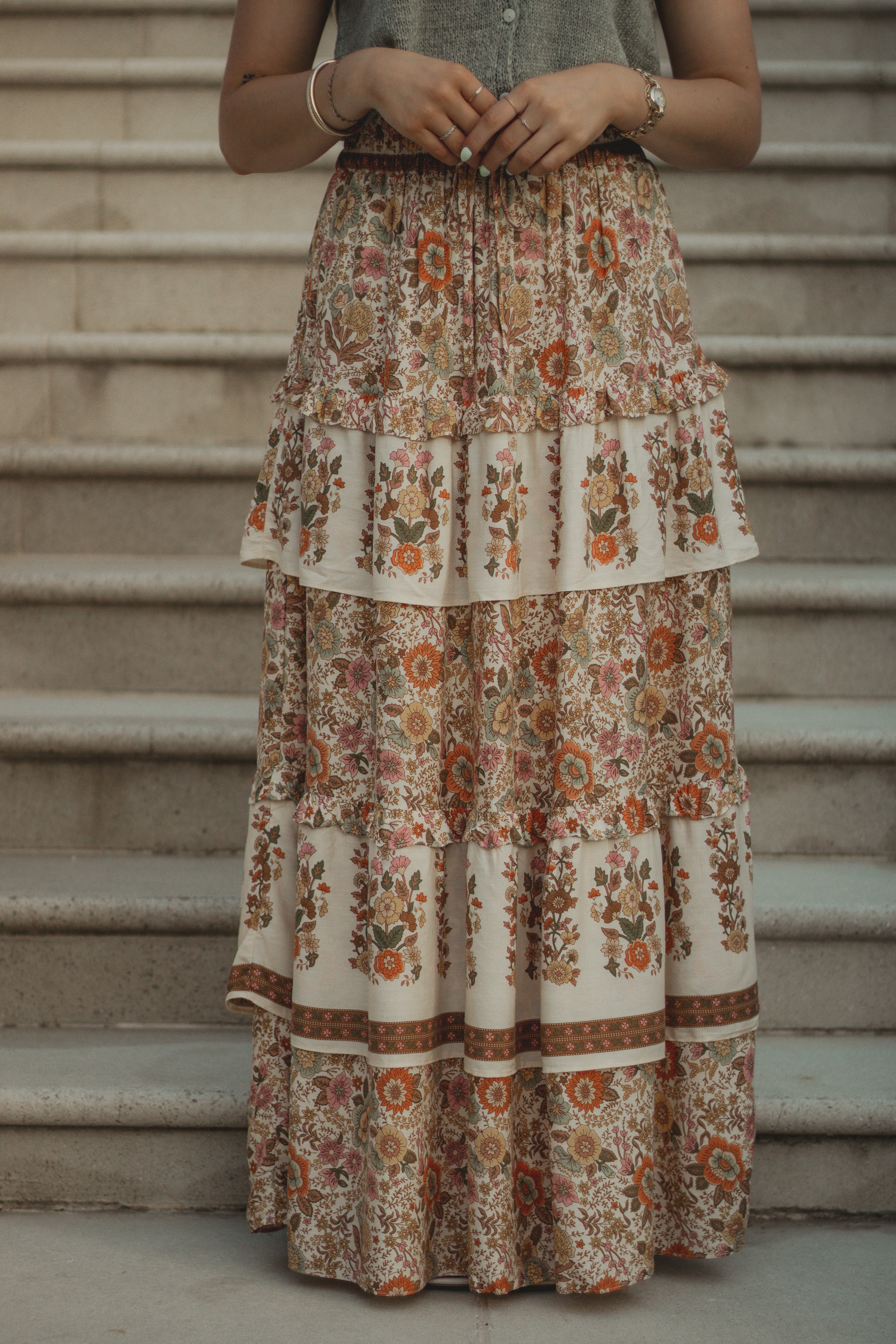 Wildflower Daydream Midi Skirt