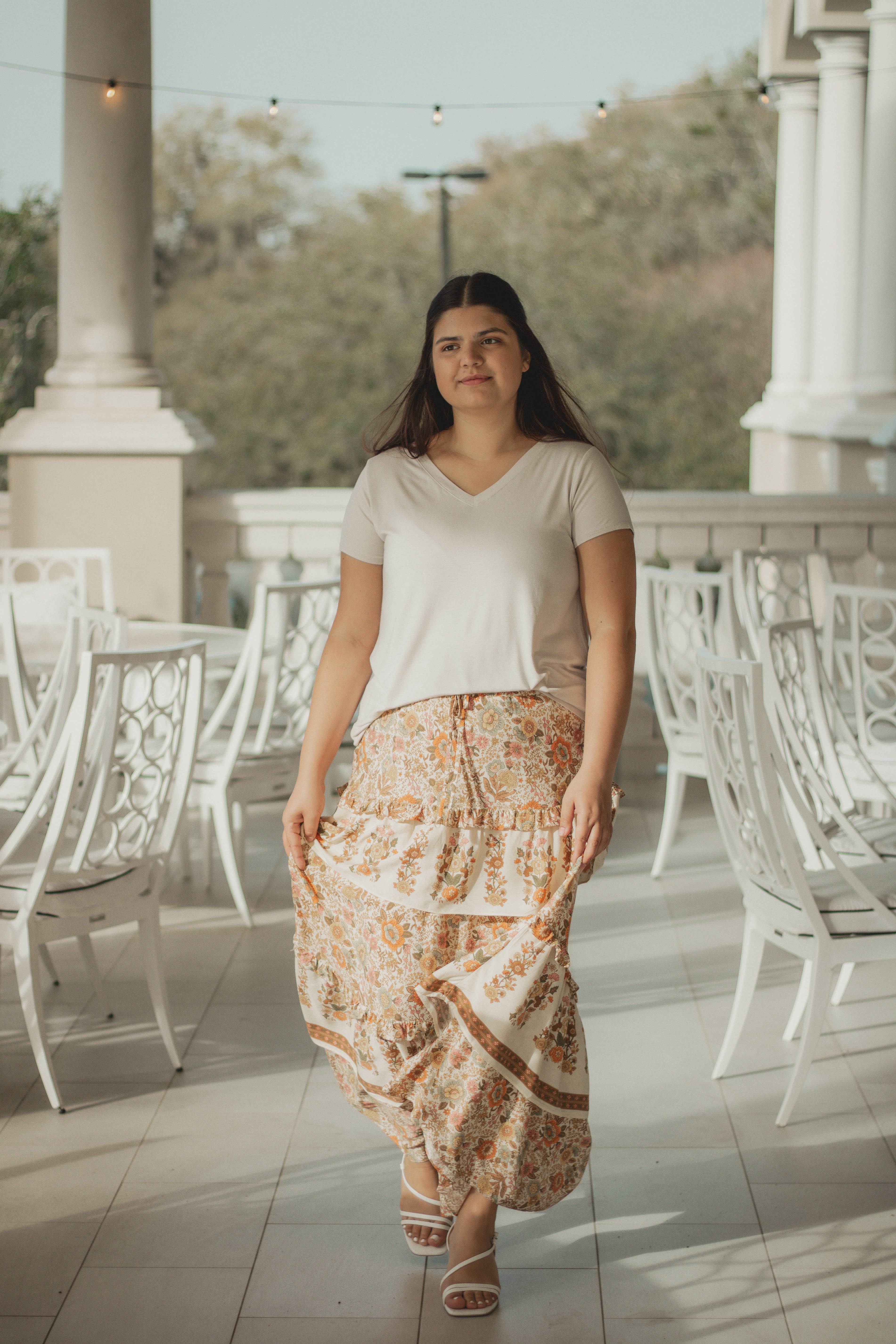 Wildflower Daydream Midi Skirt - L
