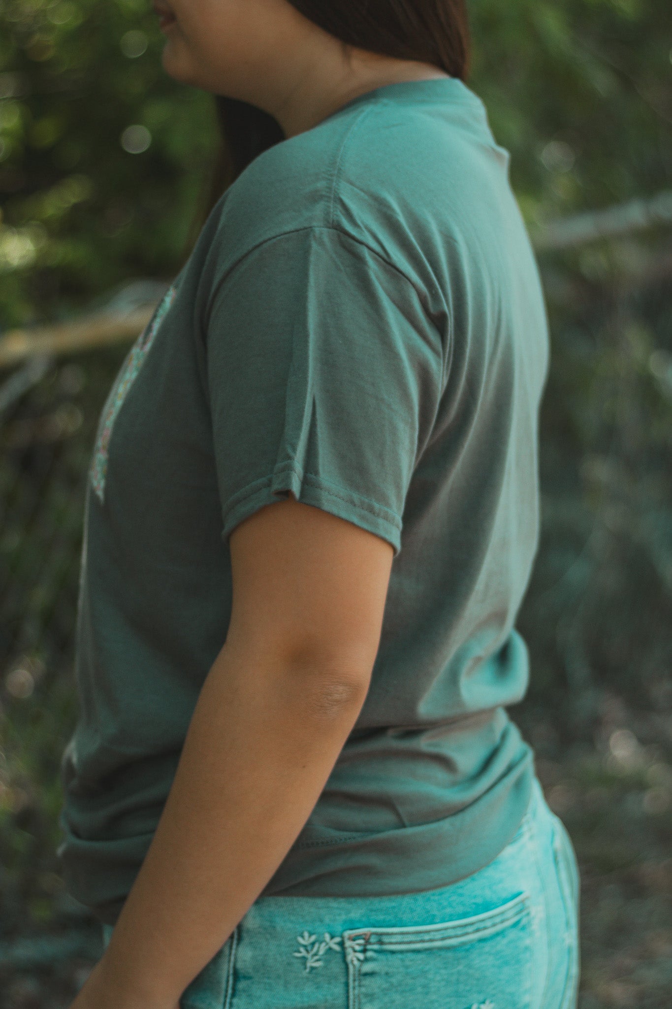 Charcoal Pray Graphic Tee - M