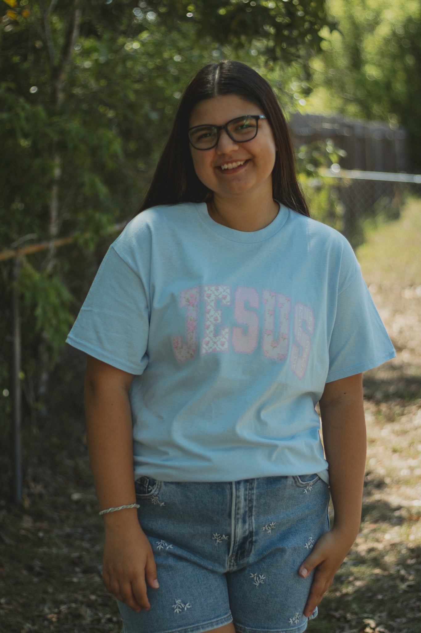 Blue Jesus Graphic Tee
